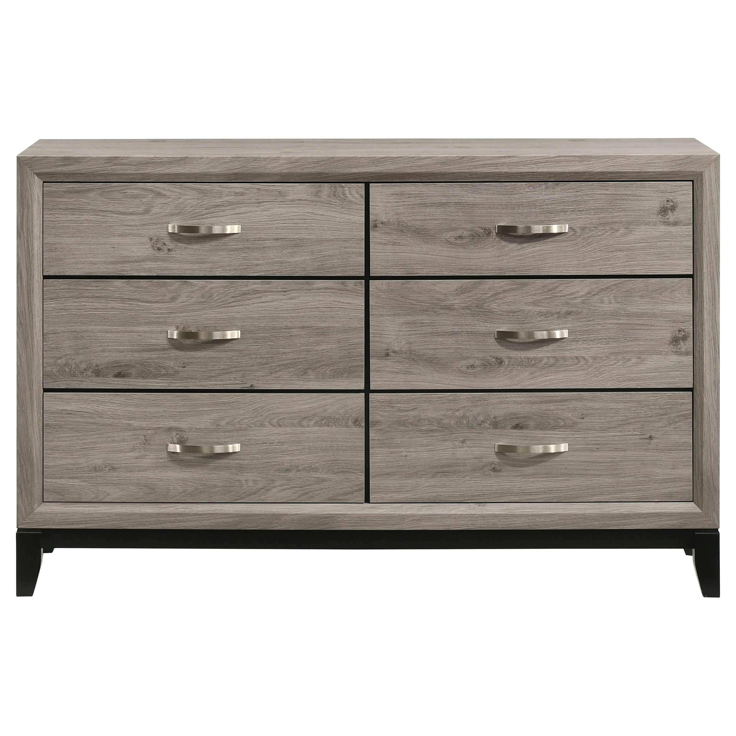 Watson 6-Drawer Bedroom Dresser Cabinet in Light Taupe - Image 4