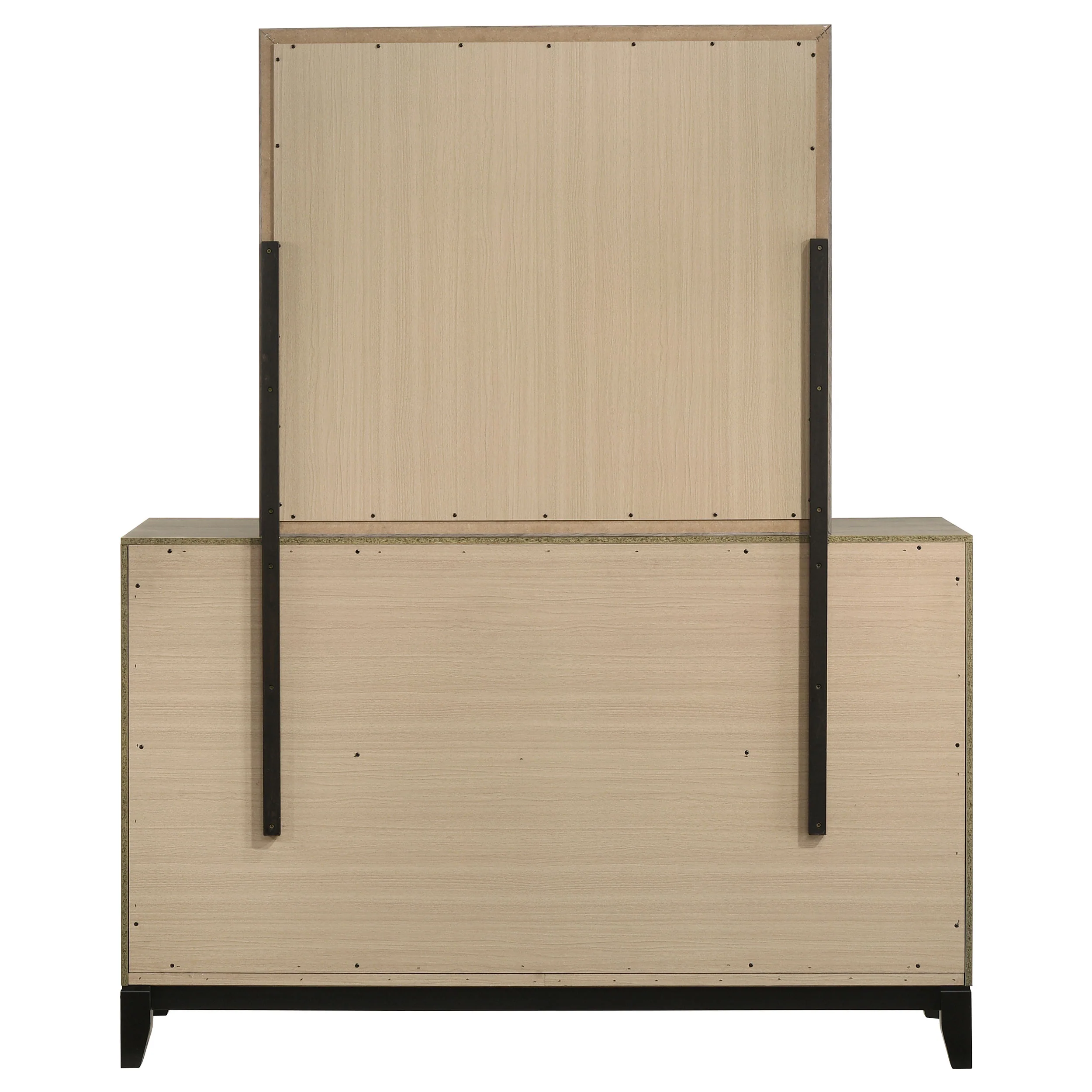 Watson 6-Drawer Dresser and Mirror, Light Taupe - Image 10