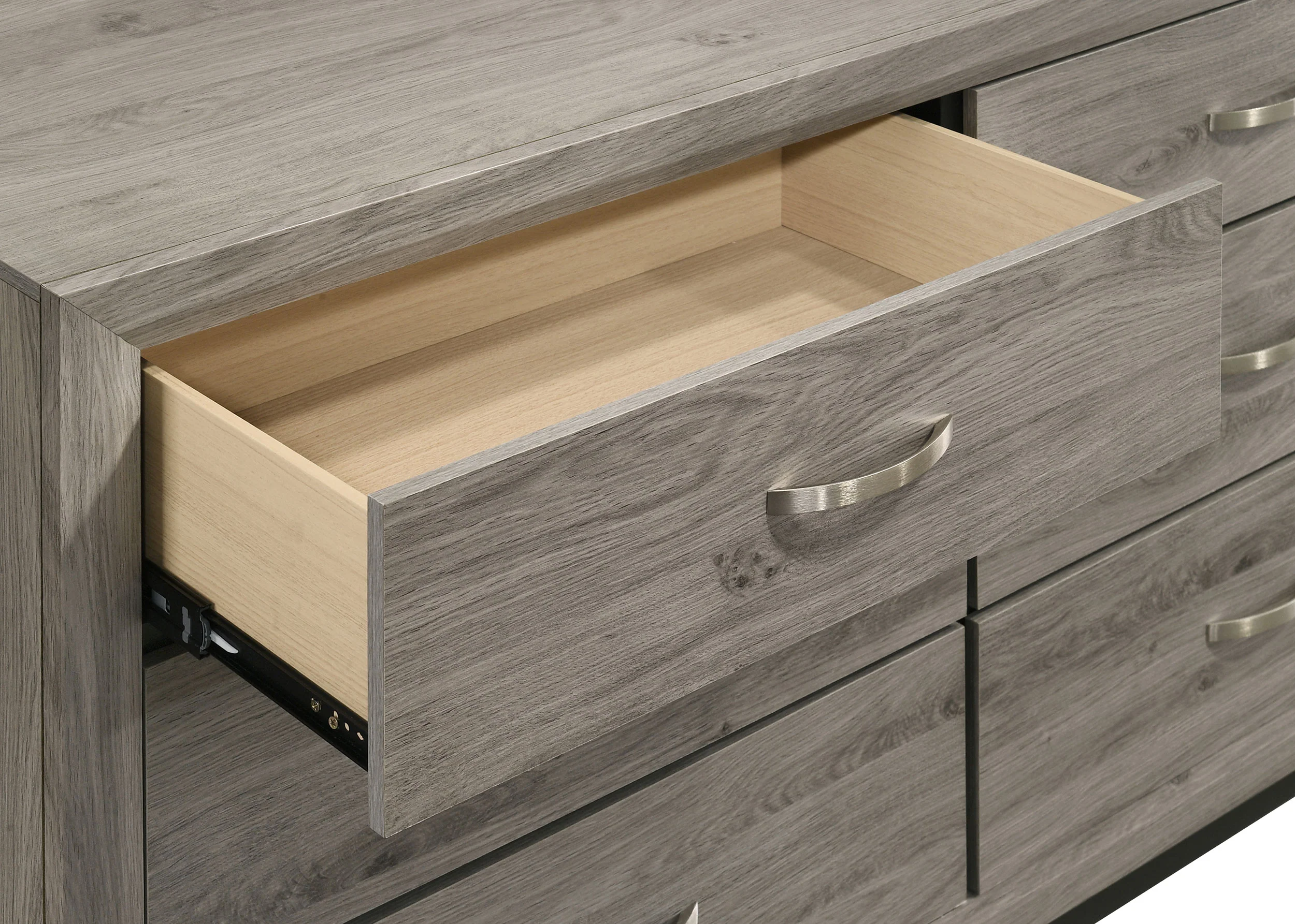 Watson 6-Drawer Dresser with Mirror - Light Taupe - Image 7