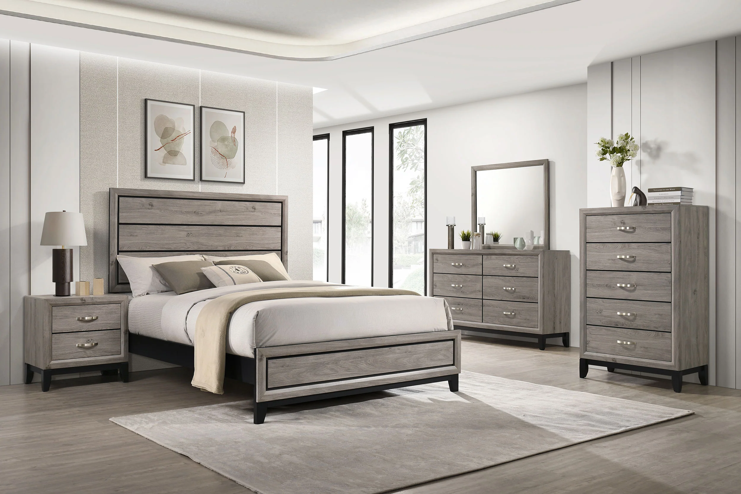 Watson Dresser Mirror Light Taupe - Image 6