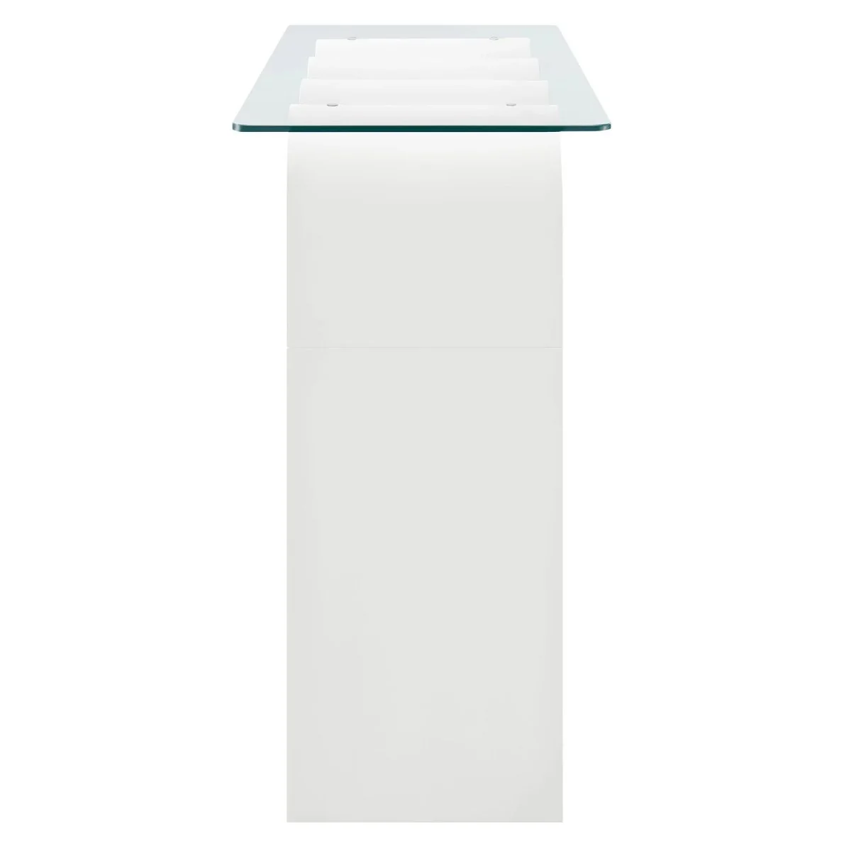 Wave Frame Glass Top Console Table – 50 Inch - Image 35