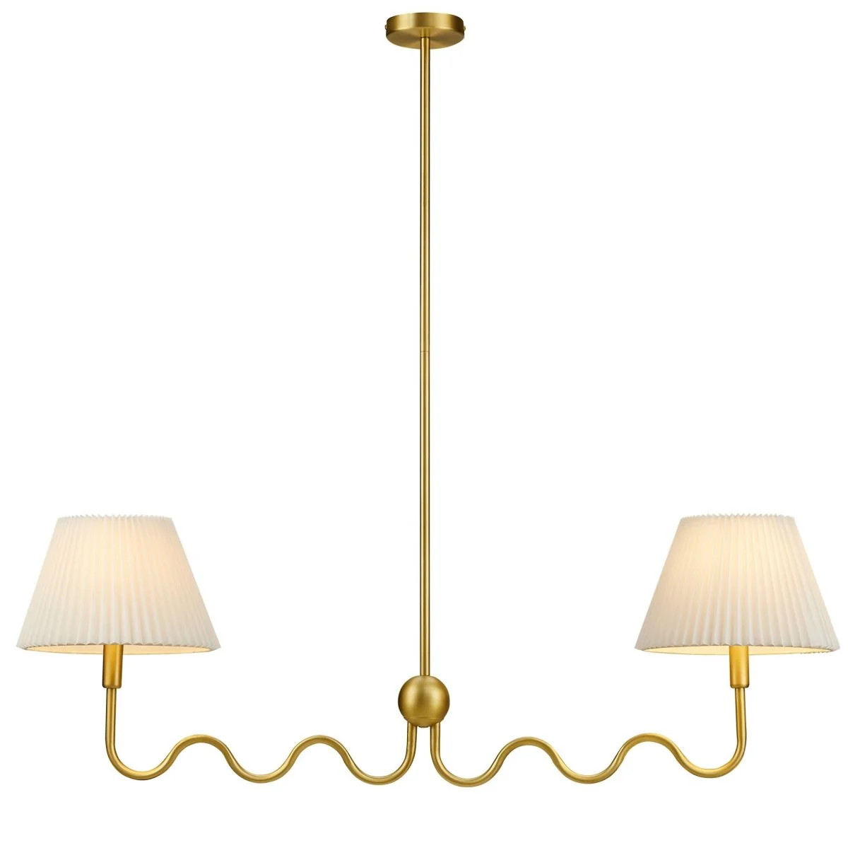 Wave Squiggle Modern Squiggle Arm Pendant Ceiling Light Fixture Contemporary Sculptural - Image 8