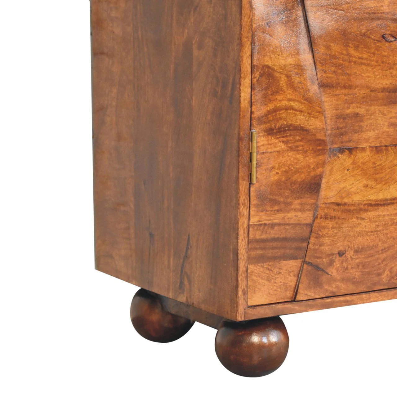 Wavecrest Cabinet, 4 Shelves - Chestnut - Image 2