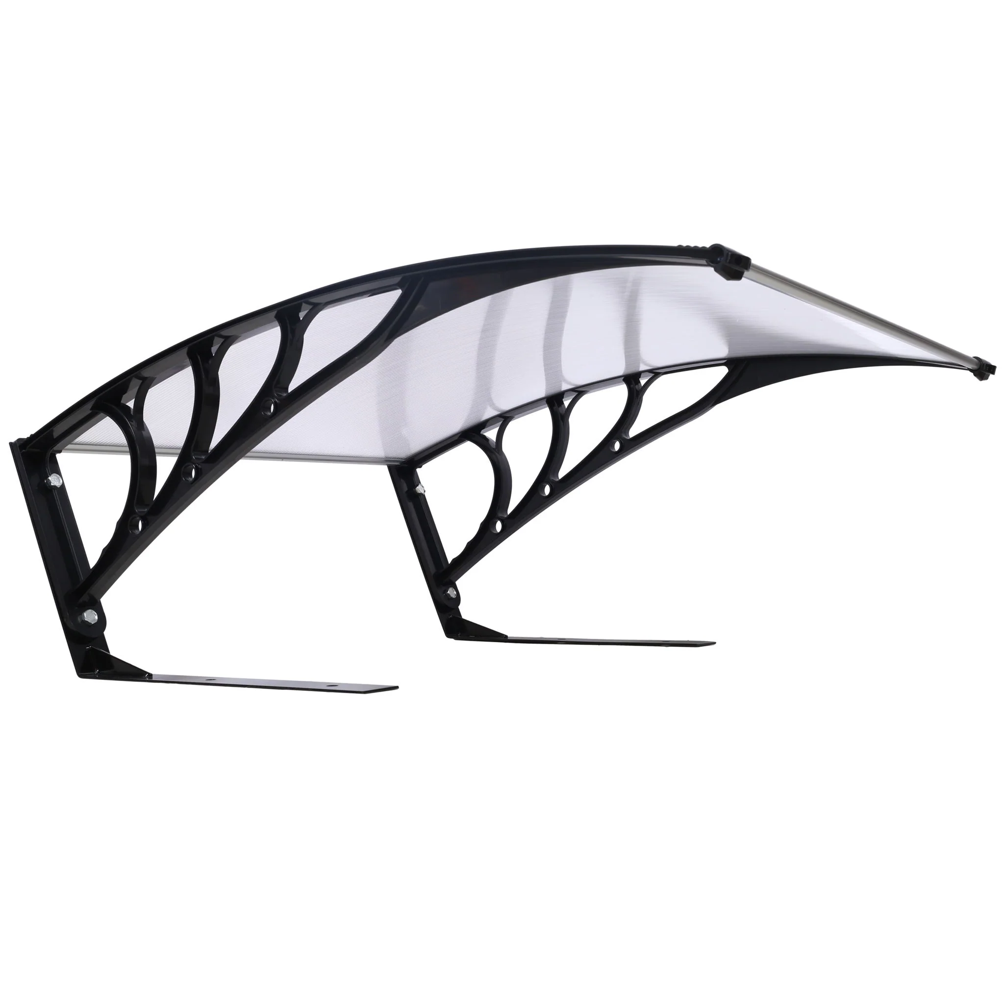 Weather Resistant Polycarbonate Canopy Outdoor Shade Cover For Robotic Lawn Mowers - Black - Image 4