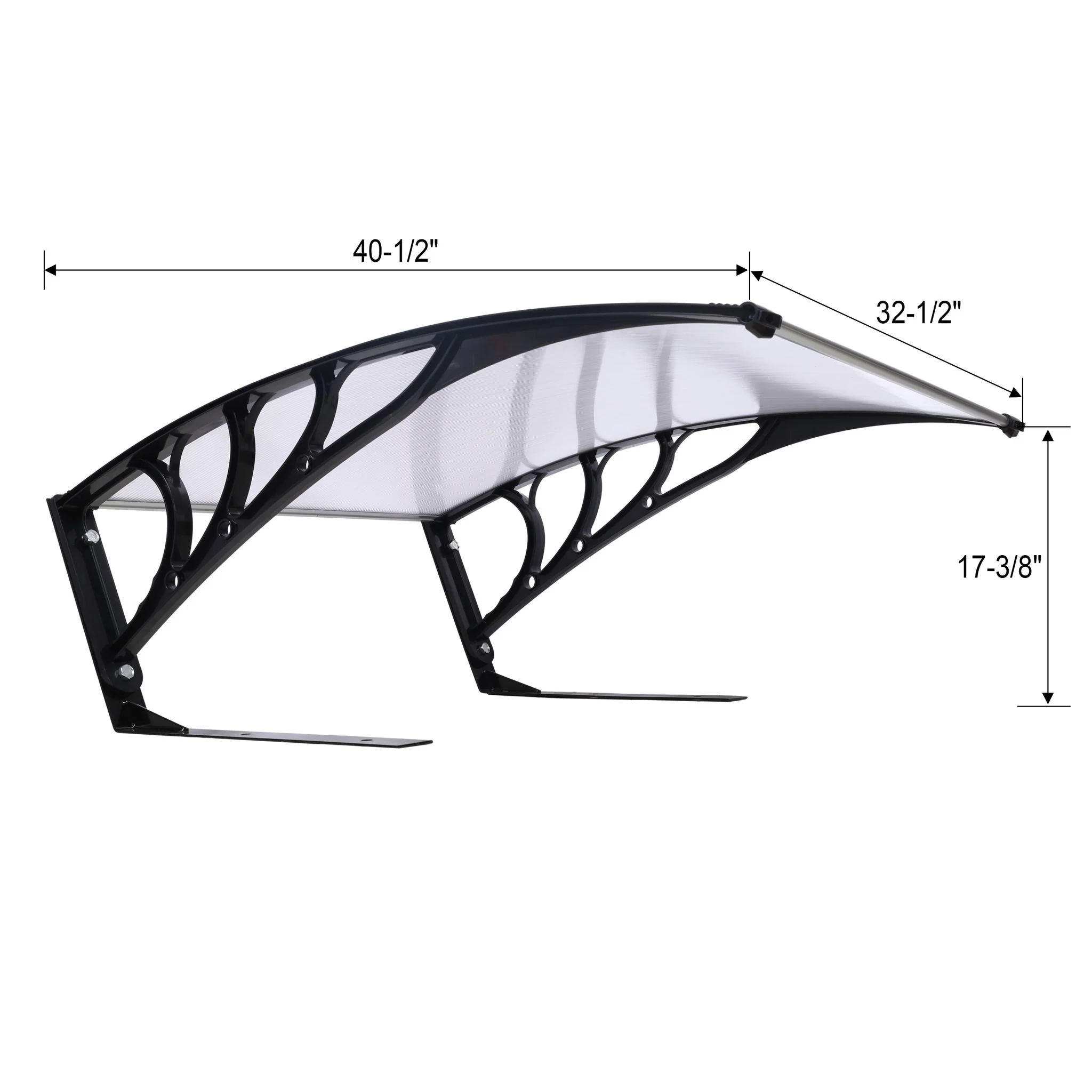 Weather Resistant Polycarbonate Canopy Outdoor Shade Cover For Robotic Lawn Mowers - Black - Image 7