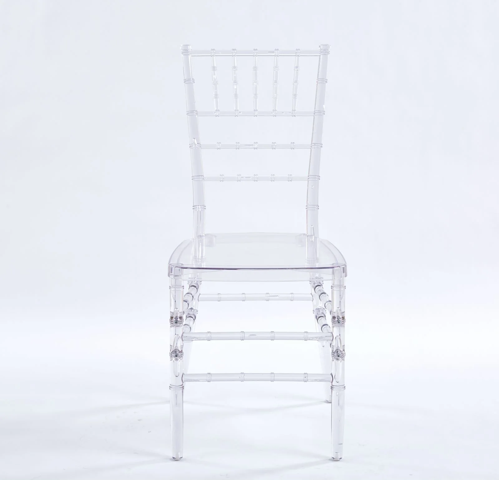 Welding Chair, Dining Chair, Plastic Seat (Set of 4) - Transparent - Image 6