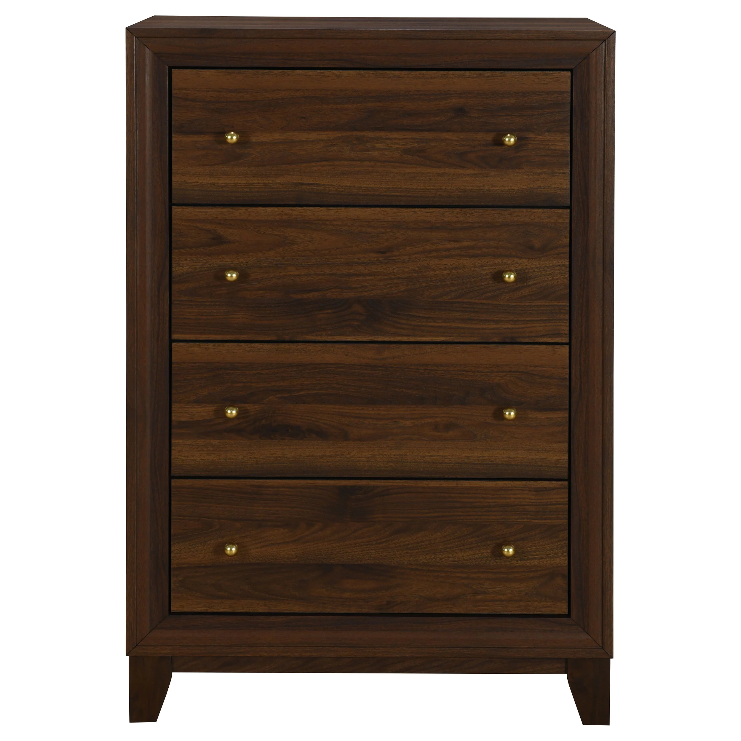 Welsley 4-Drawer Chest of Drawers Walnut - Image 4