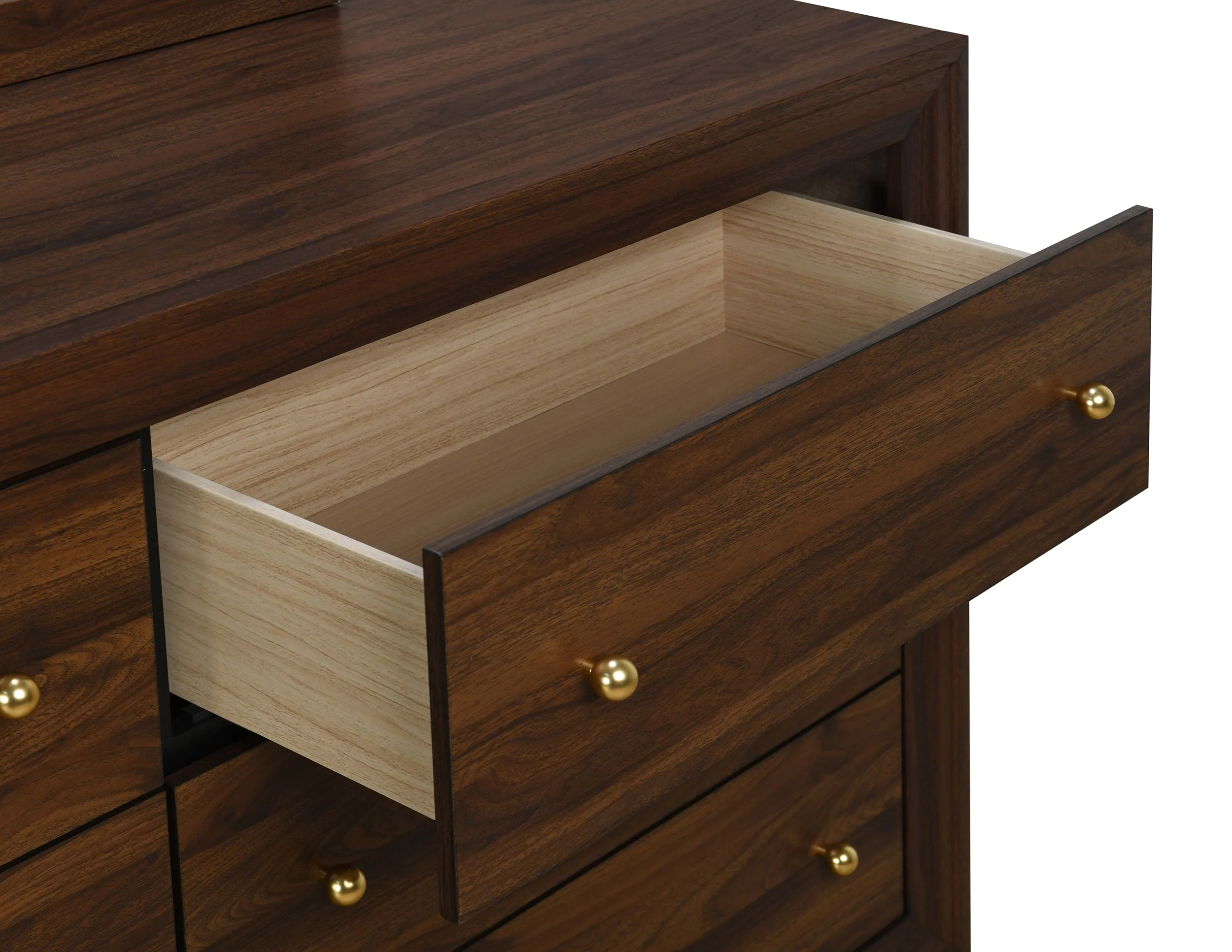 Welsley 6-Drawer Dresser Cabinet in Walnut - Image 10