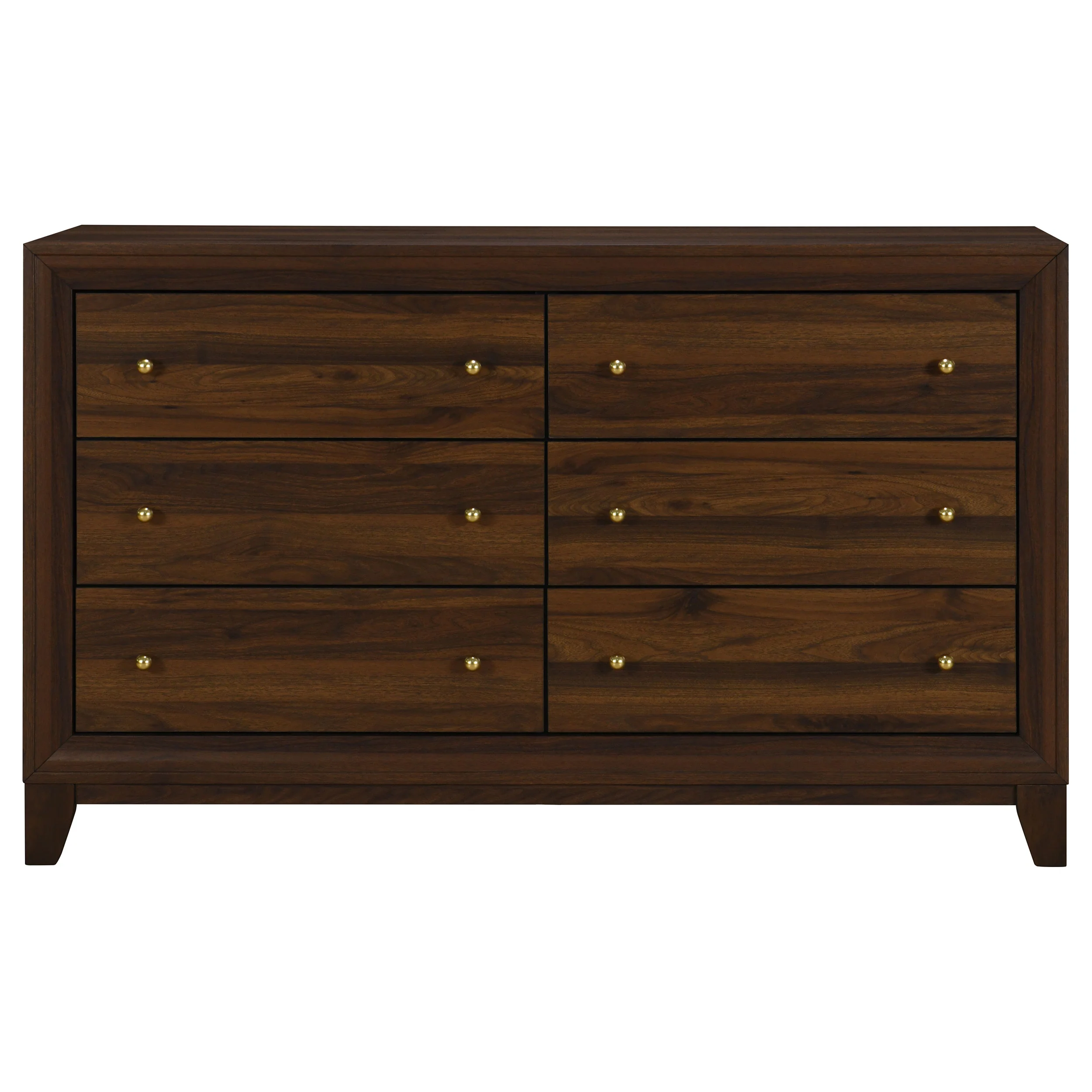 Welsley 6-Drawer Dresser Cabinet in Walnut - Image 5