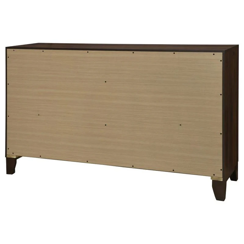 Welsley Modern Six-Drawer Walnut Dresser - Image 6