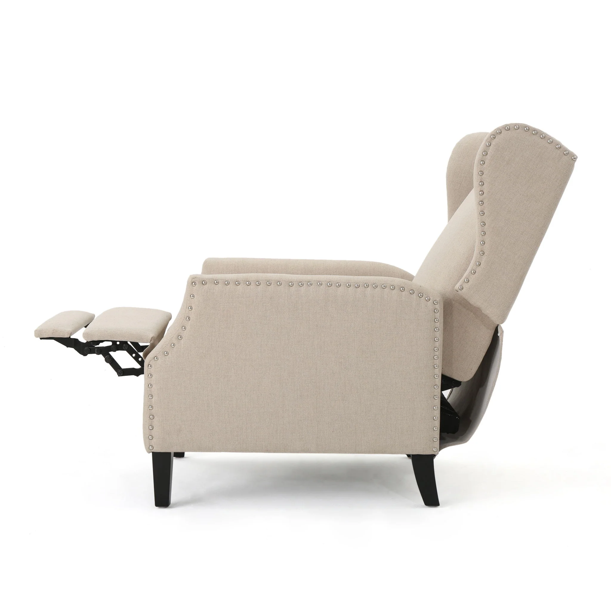 Westeros Wing Back Fabric Upholstered Recliner - Image 28