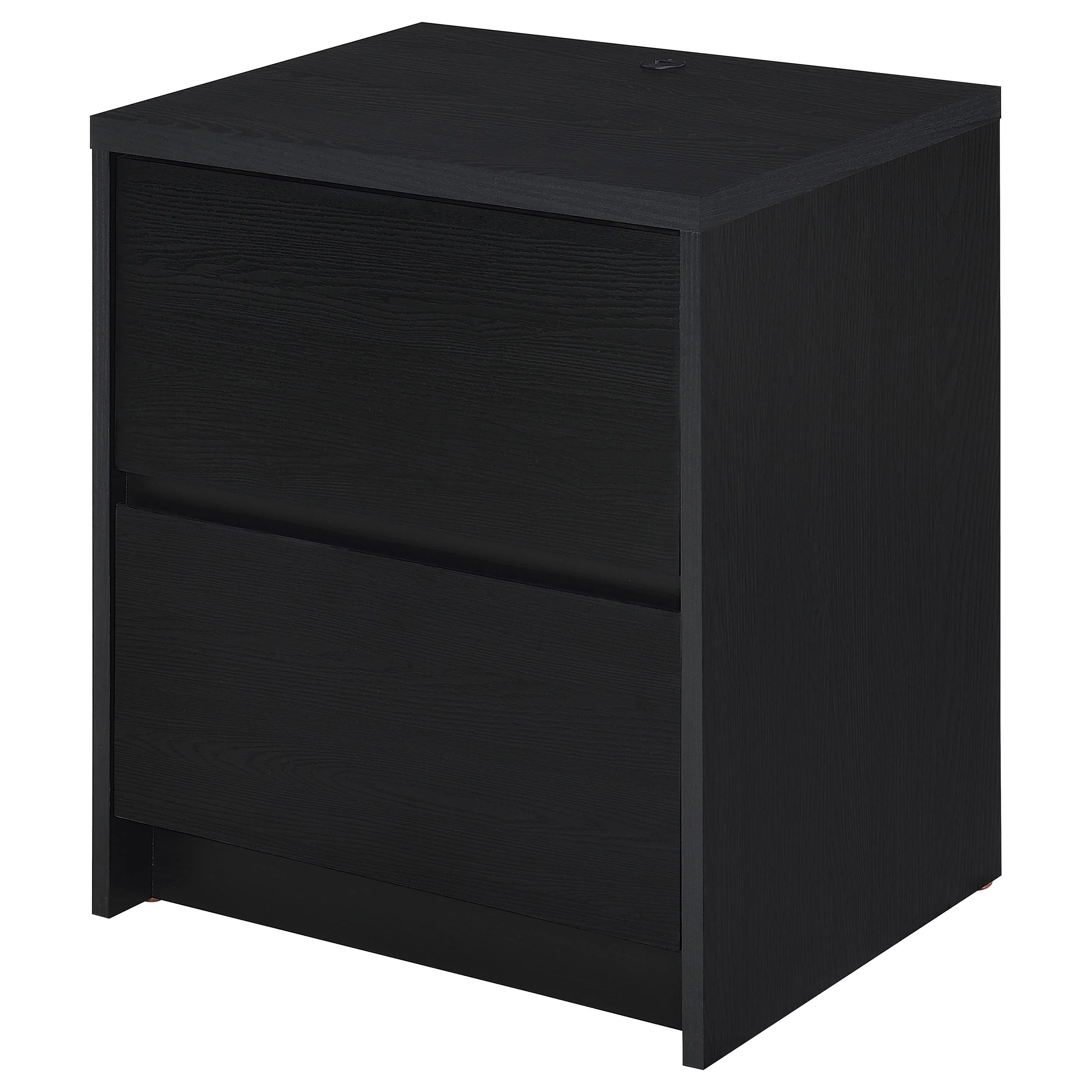 Westpark 2-Drawer Nightstand with LED Lights and USB - Black - Image 9