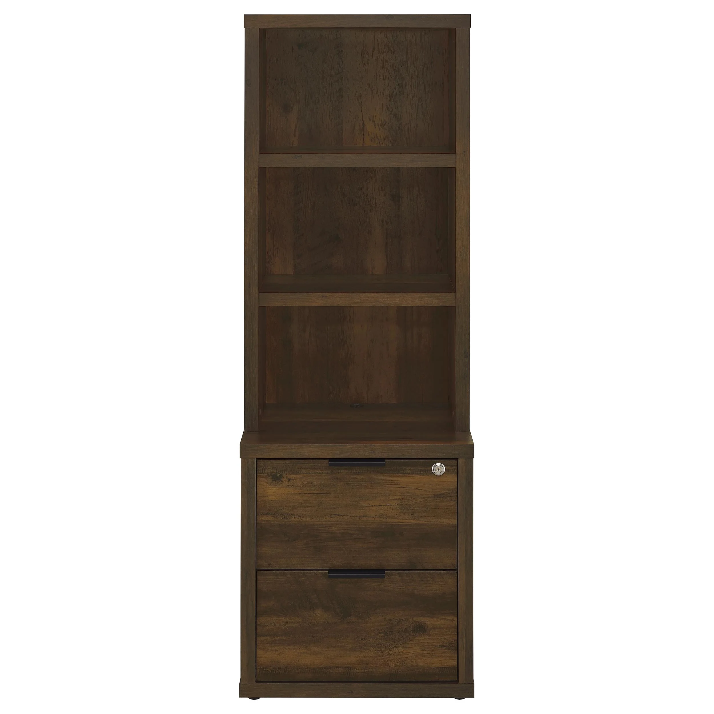 Westpark 3-Shelf Bookcase with USB and Lockable Drawer - Image 5