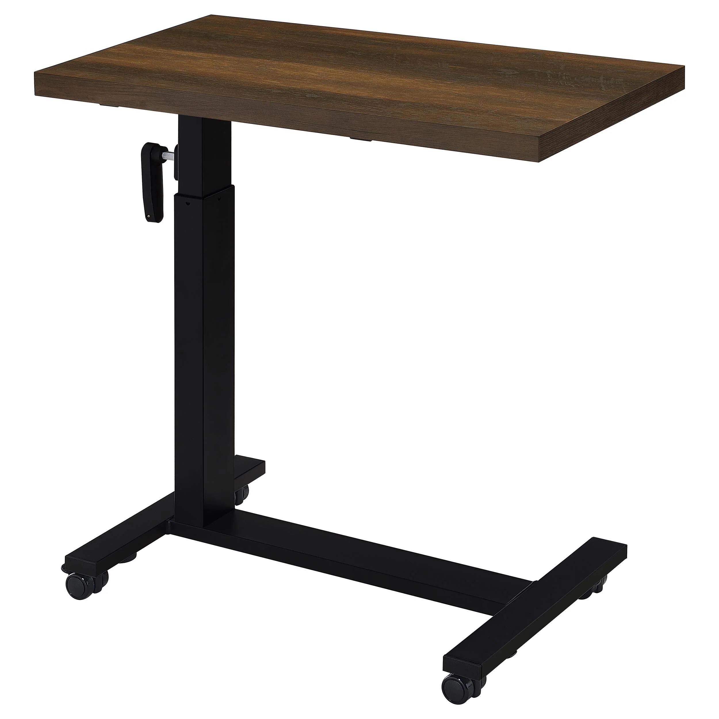 Westpark Height Adjustable Mobile C-Table, Dark Pine - Image 7