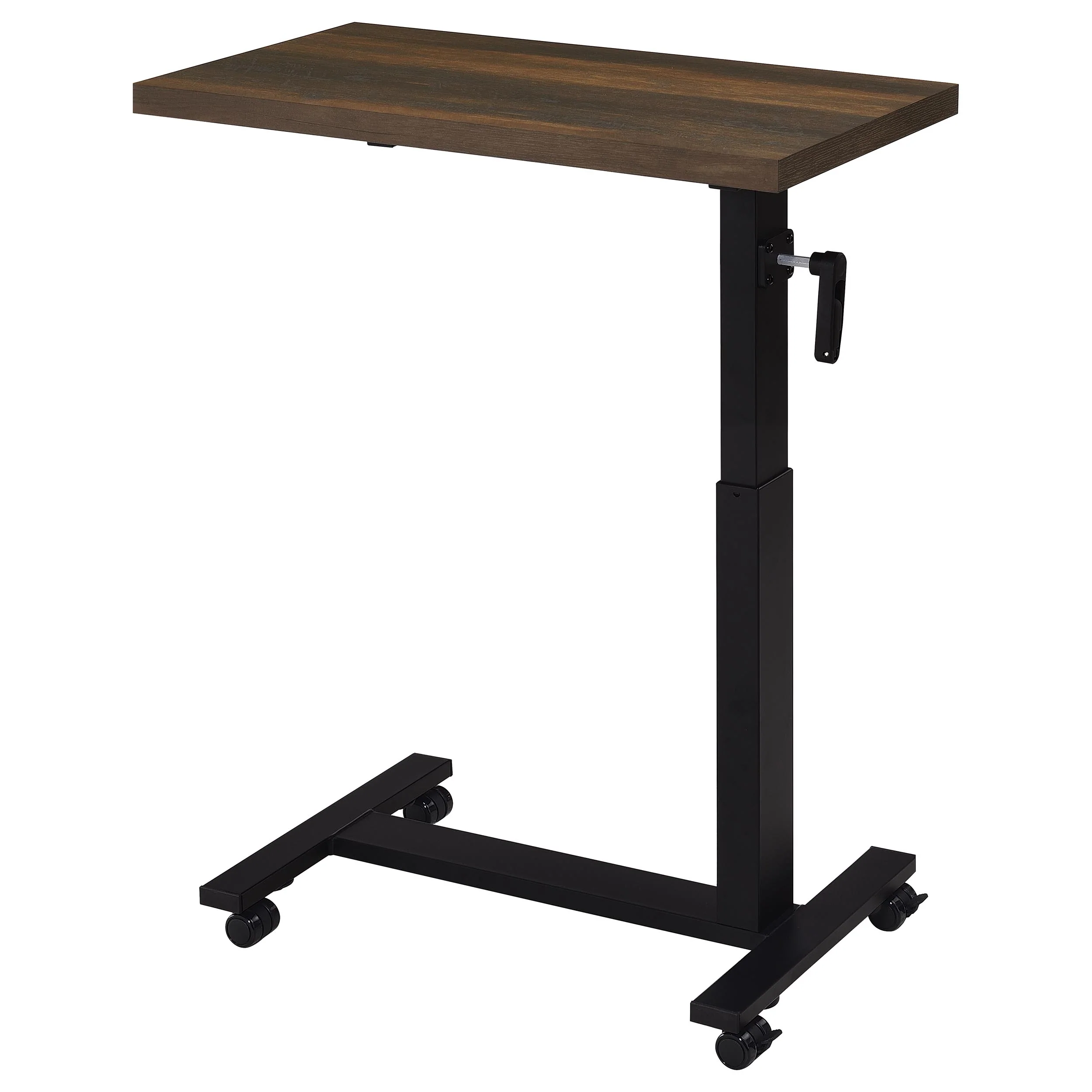 Westpark Height Adjustable Mobile C-Table, Dark Pine - Image 8