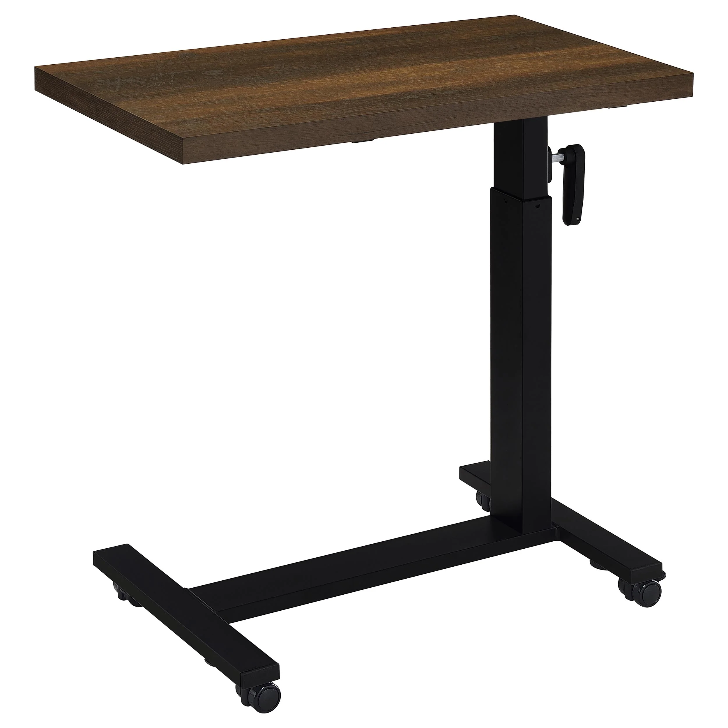 Westpark Height Adjustable Mobile C-Table, Dark Pine - Image 9