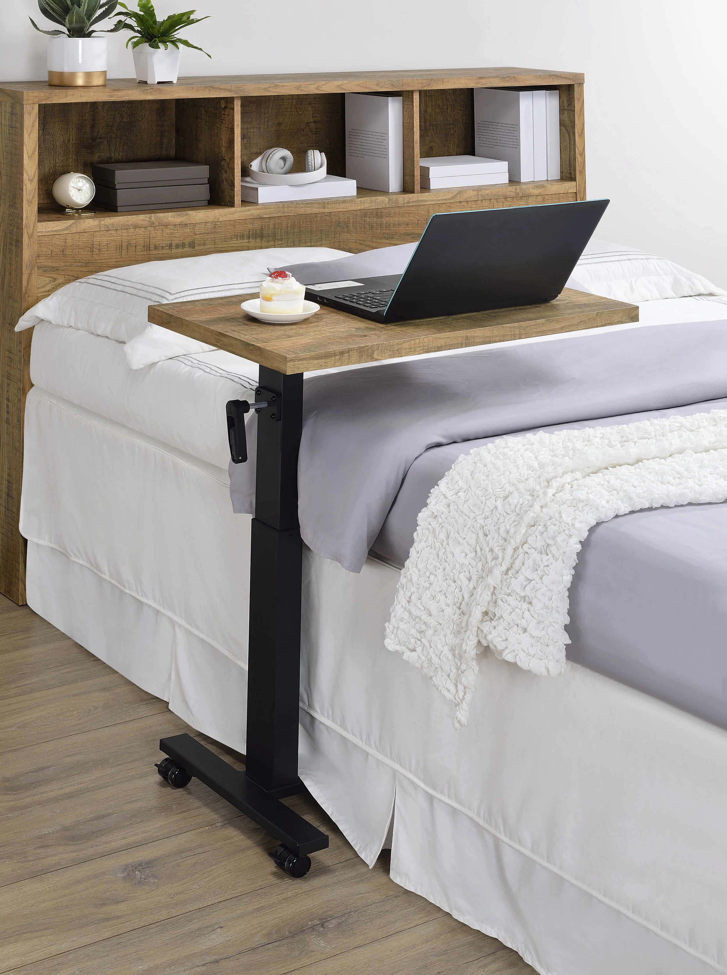 Westpark Height Adjustable Mobile Bedroom C-Table Mango - Image 3