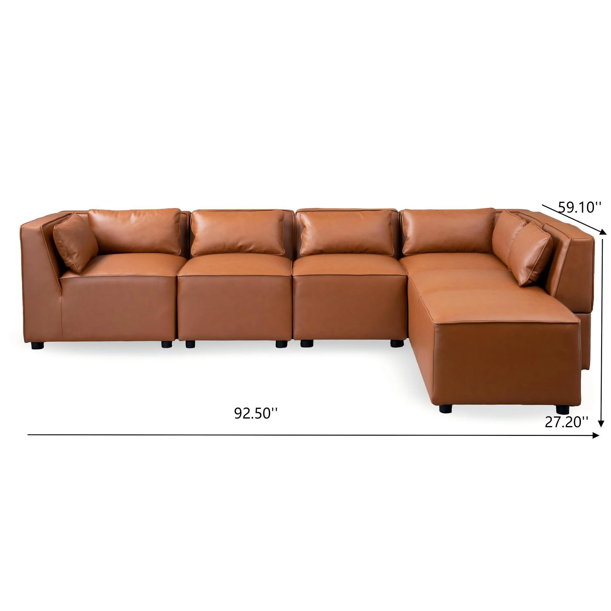 Wexford - Modular Sofa - Cognac - Image 3