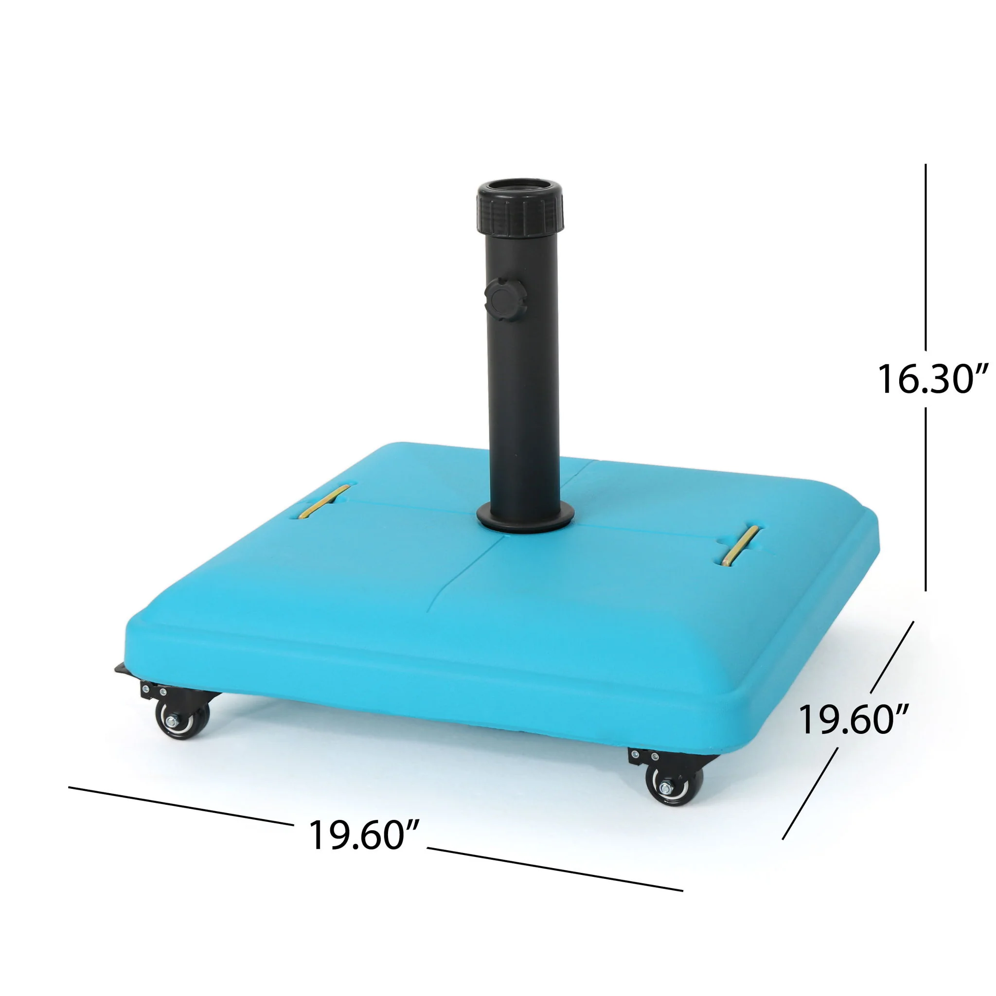 Wheelie - Stylish Square Umbrella Base With Stainless Steel Pole Handle - Image 12