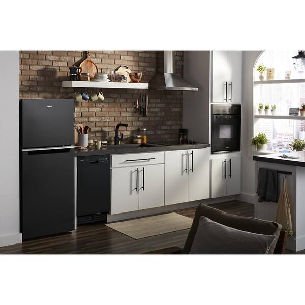 Whirlpool 24 in. 11.6 cu. ft. Counter-Depth Top Freezer Refrigerator in Black - Image 9