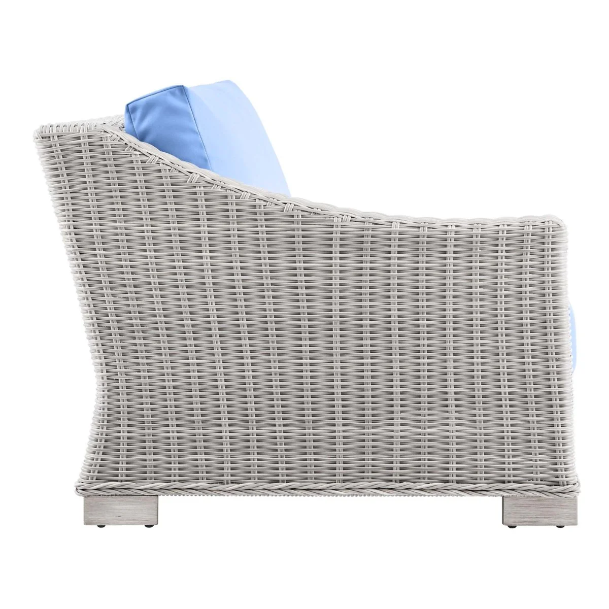 Wicker Outdoor Chair Patio Armchair Weather-Resistant Wicker Seat for Garden & Deck - Image 20