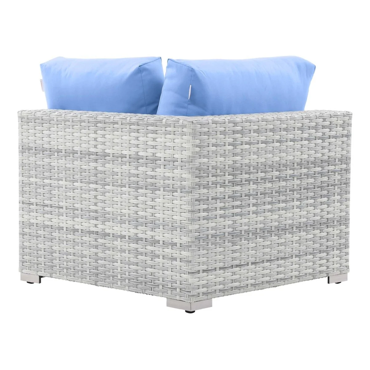 Wicker Outdoor Corner Chair with Cushions — Comfortable Weather-Resistant Patio Seating - Image 5