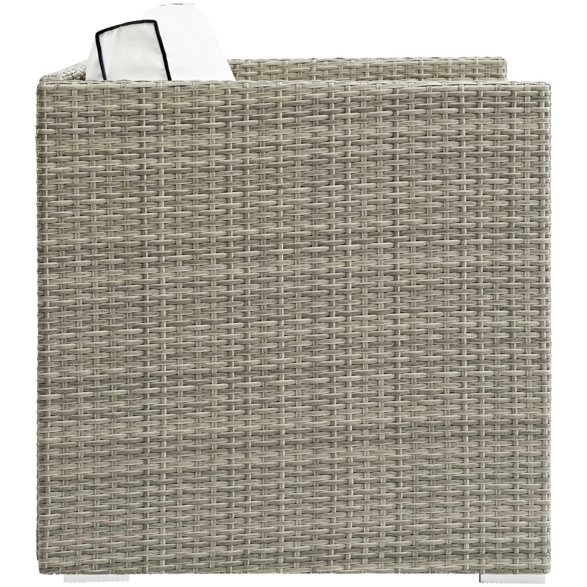 Wicker Outdoor Patio Armchair with Cushioned Seat and Weather-Resistant Frame - Image 6