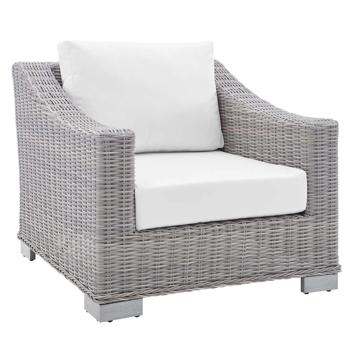 Wicker Outdoor Patio Armchair with Sunbrella® Cushions — Premium All-Weather Deep Seating - Image 19