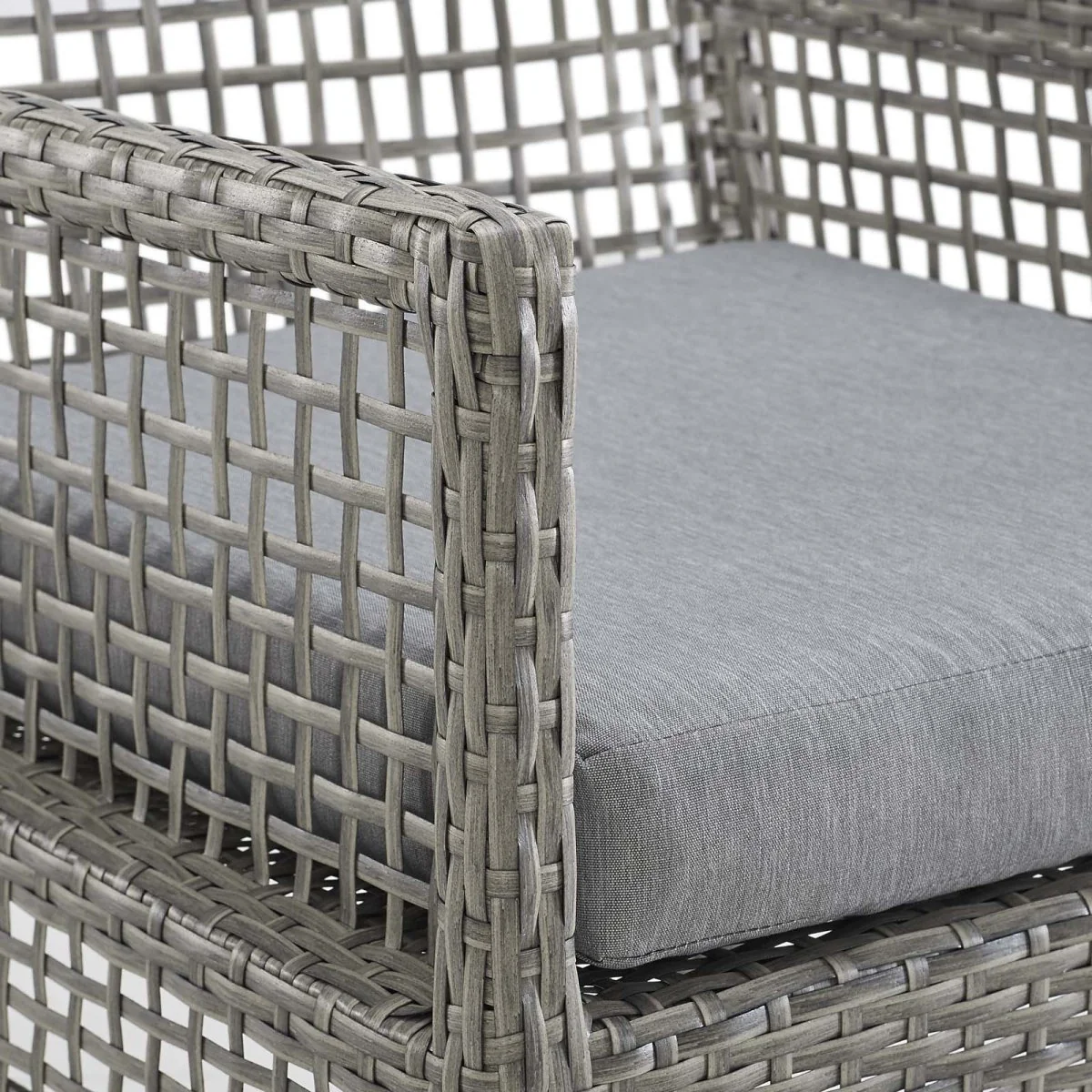 Wicker Rattan Outdoor Dining Armchairs with Cushions for Patio and Garden Seating - Image 18