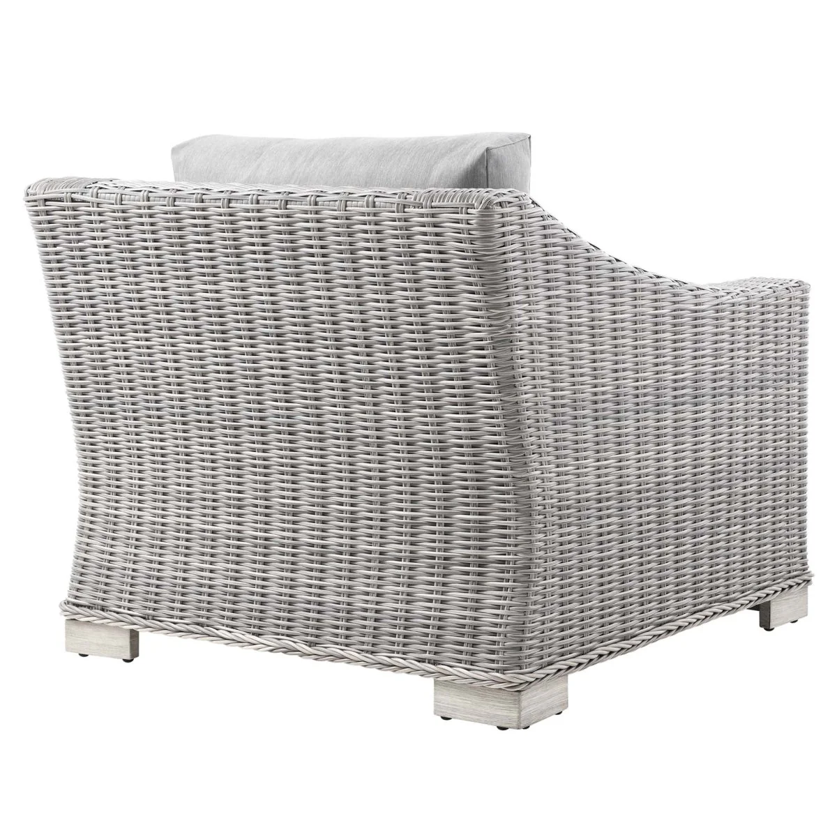 Wicker Rattan Outdoor Patio Armchair with Cushioned Seat and Armrests, Weather-Resistant - Image 29