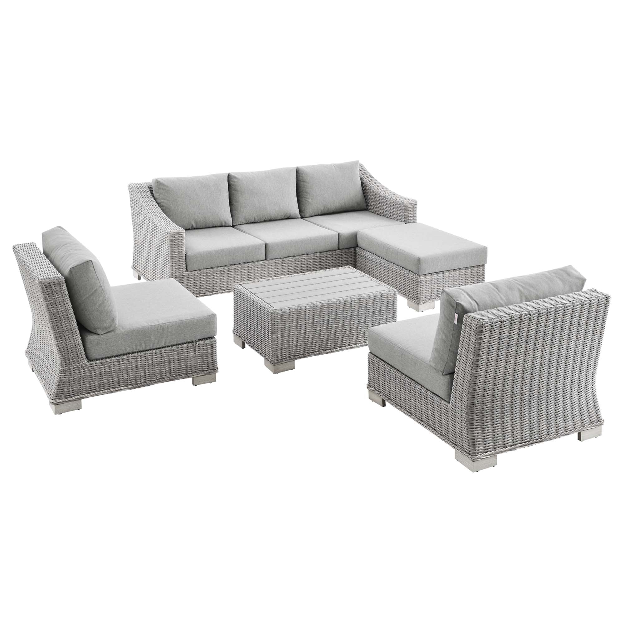 Wicker Rattan Outdoor Patio Furniture Set — Durable All-Weather Seating with Cushions - Image 37