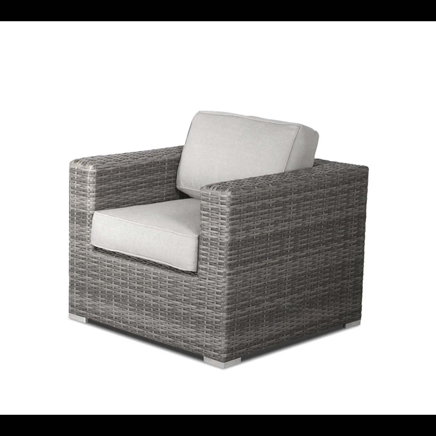 Wicker Sectional Seating Group With Cushions - Image 14