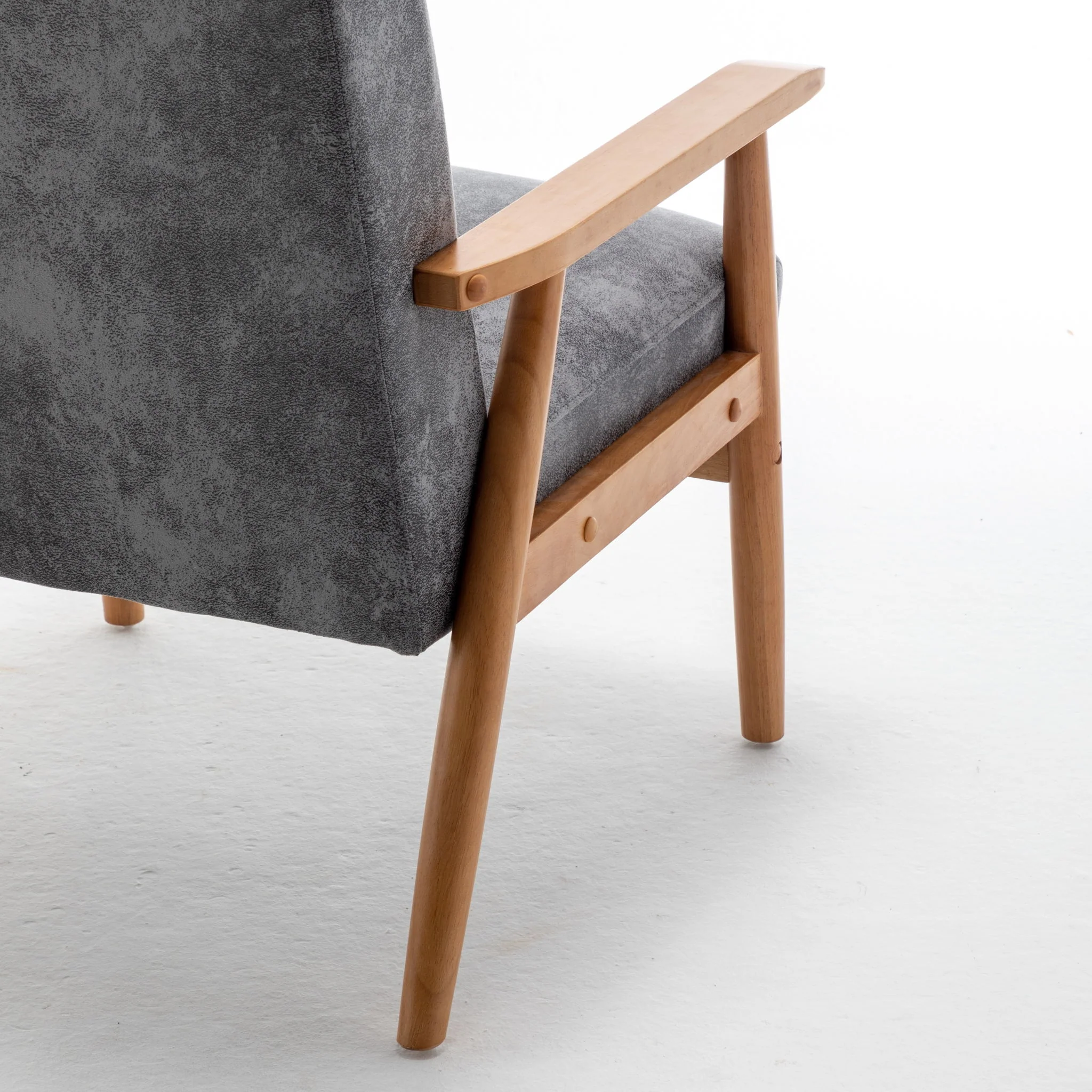 Wide Classic Mid-Century Modern Arm Chair - Image 10