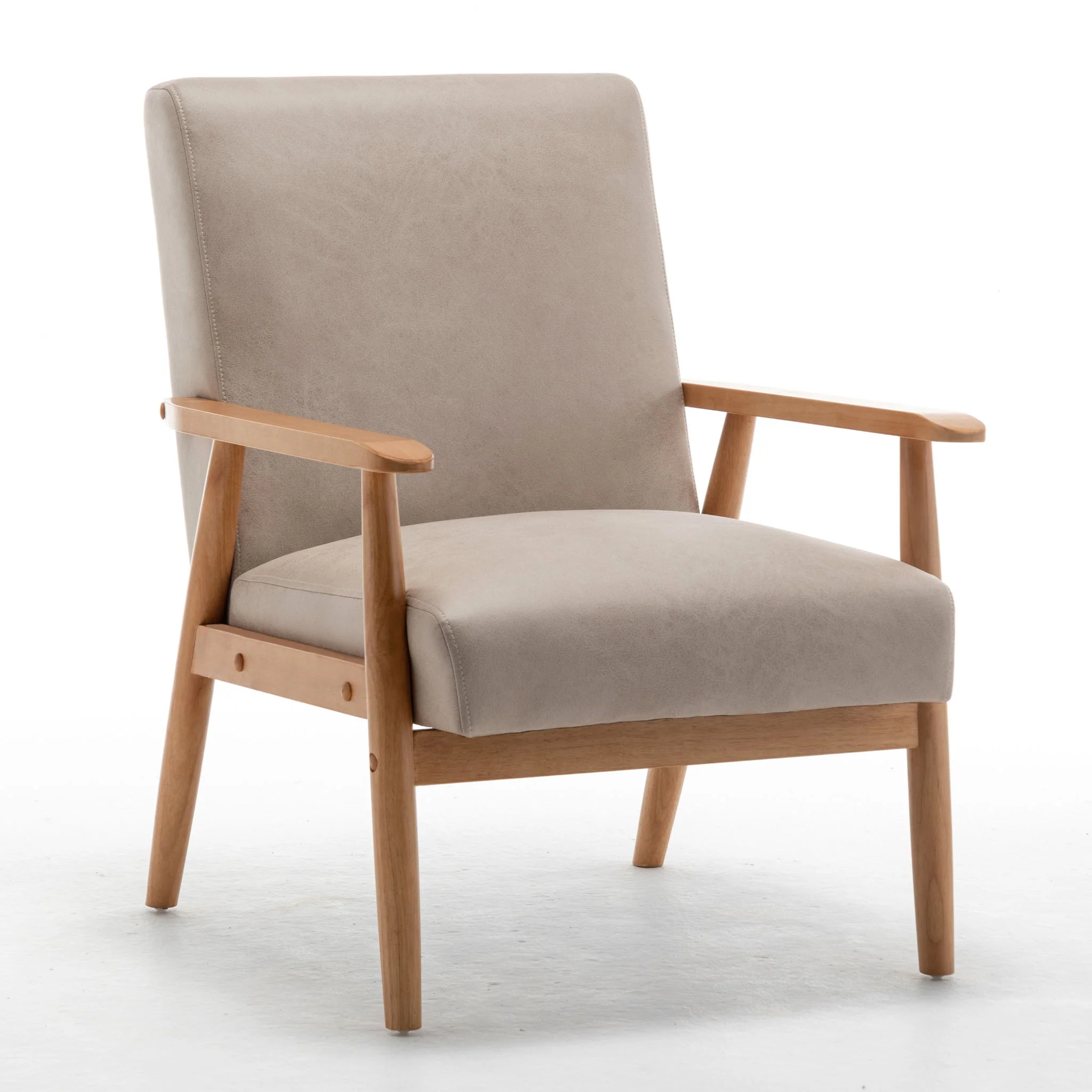 Wide Classic Mid-Century Modern Arm Chair - Image 12