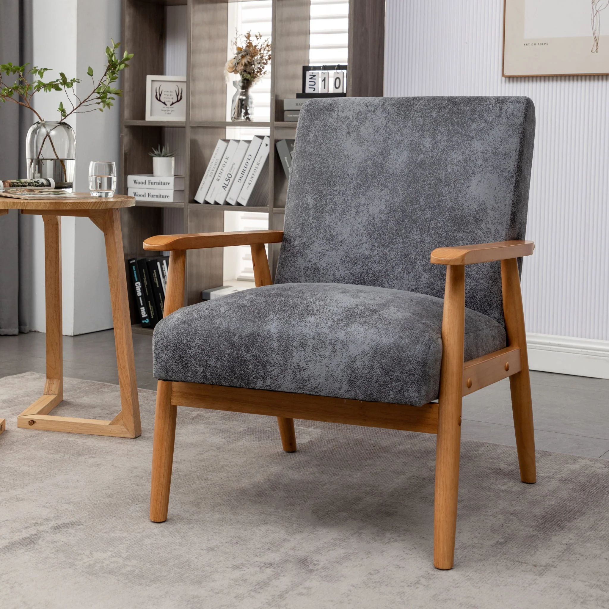 Wide Classic Mid-Century Modern Arm Chair - Image 14