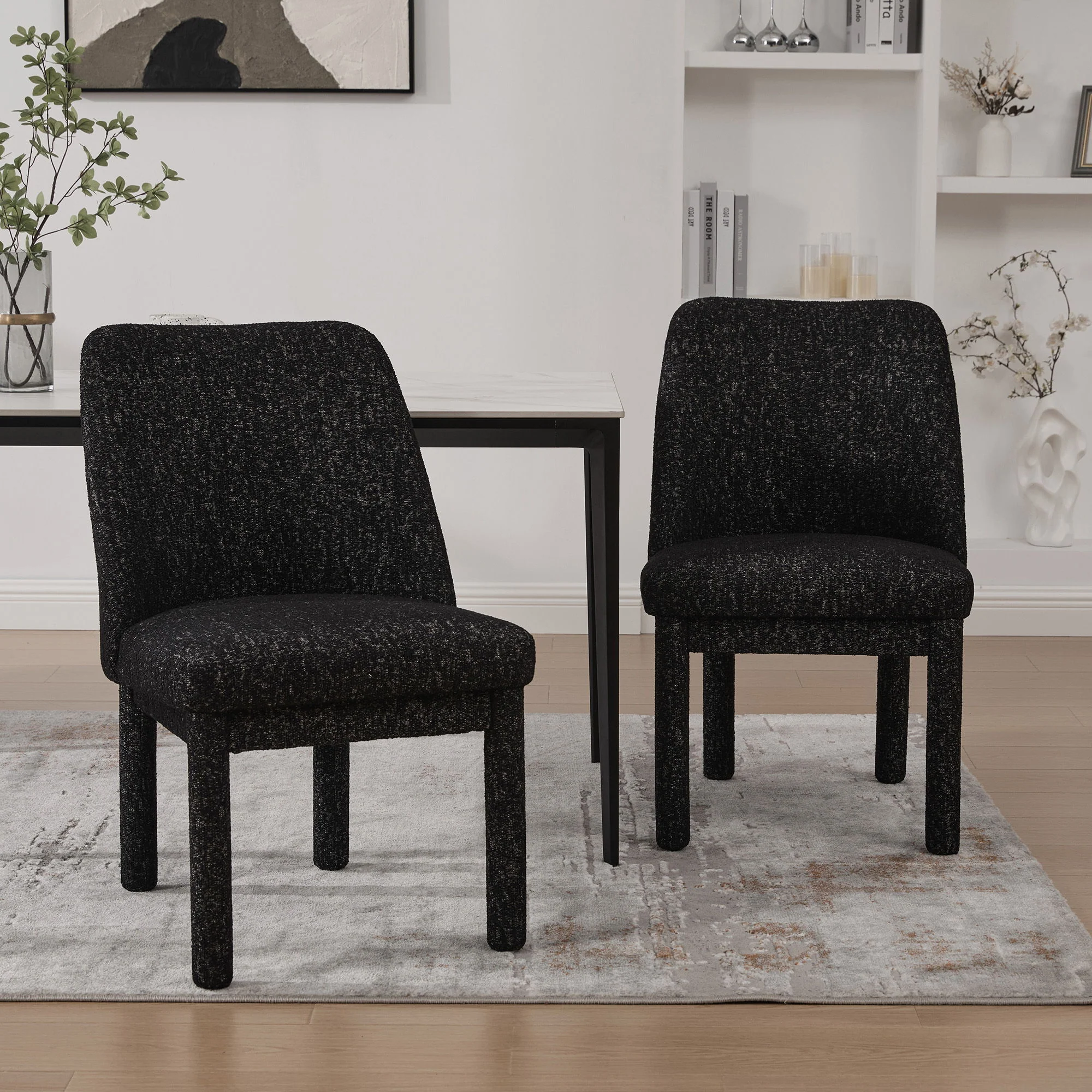 Wide Minimalist Dining Chair - Image 17