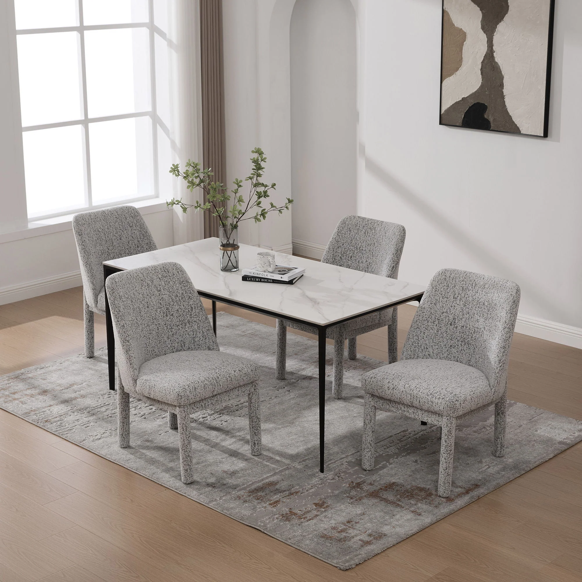 Wide Minimalist Dining Chair - Image 25