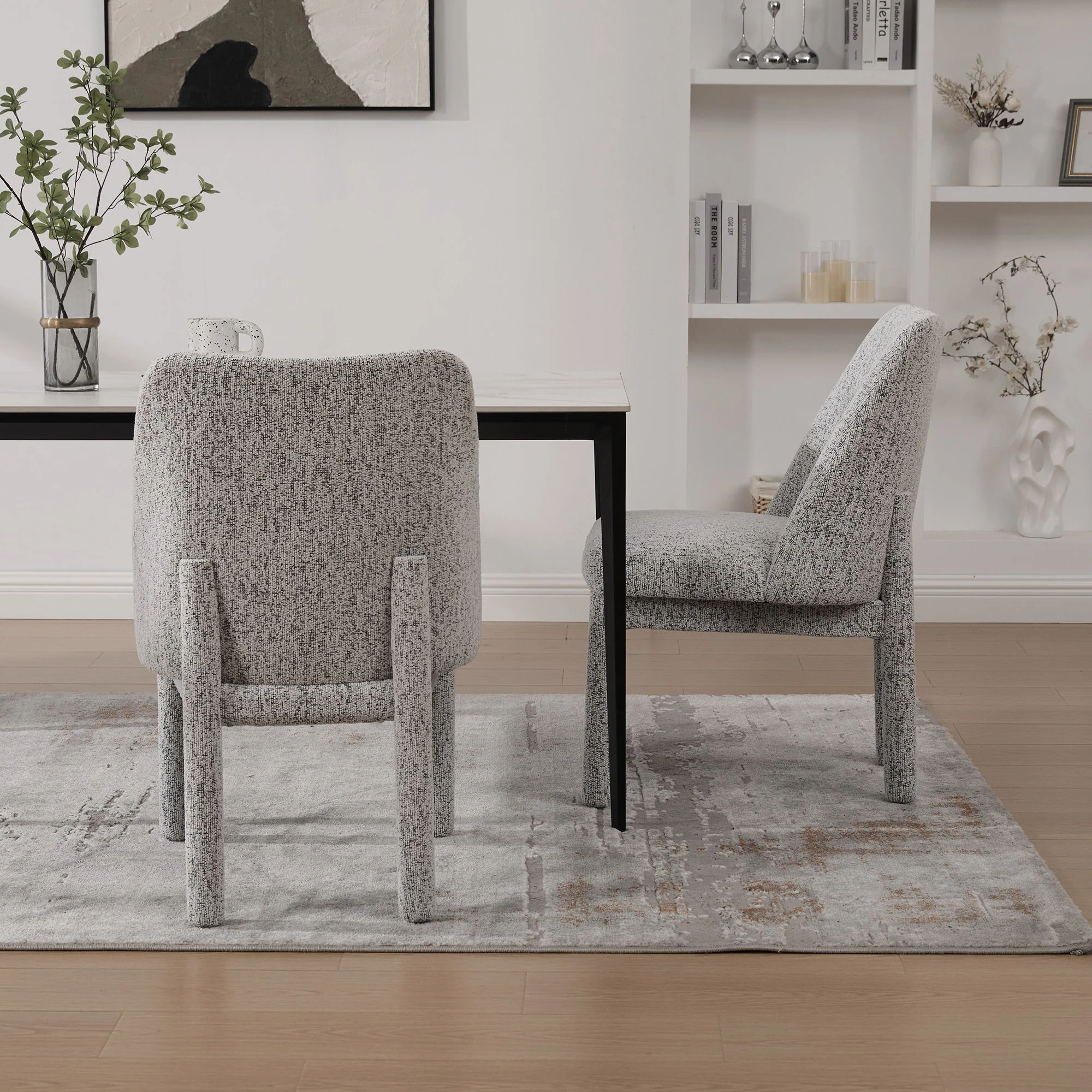 Wide Minimalist Dining Chair - Image 33