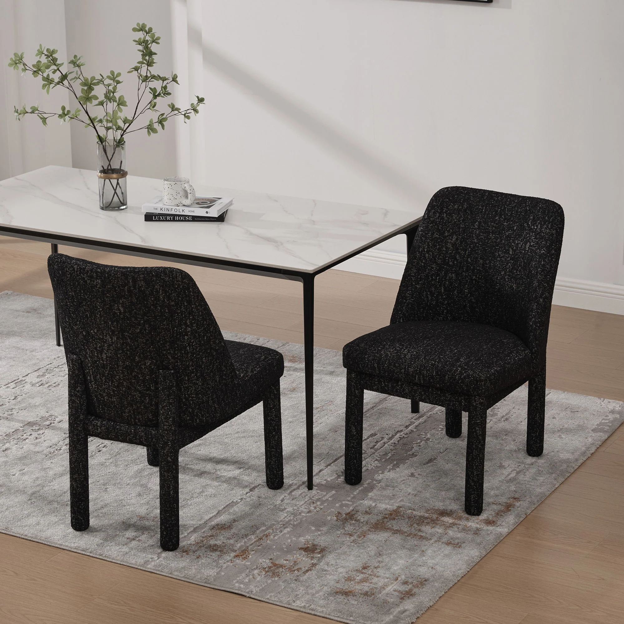 Wide Minimalist Dining Chair - Image 39