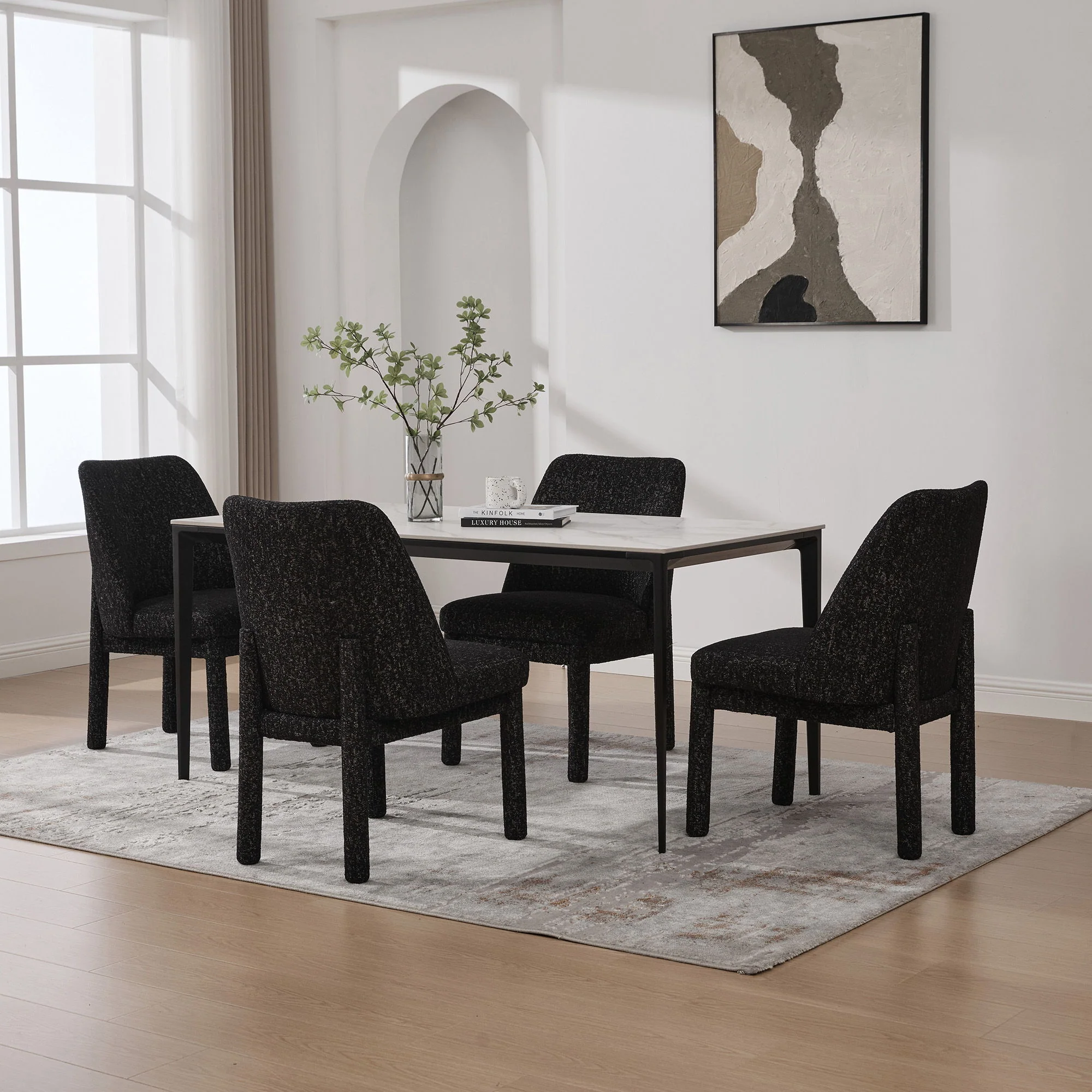 Wide Minimalist Dining Chair - Image 40