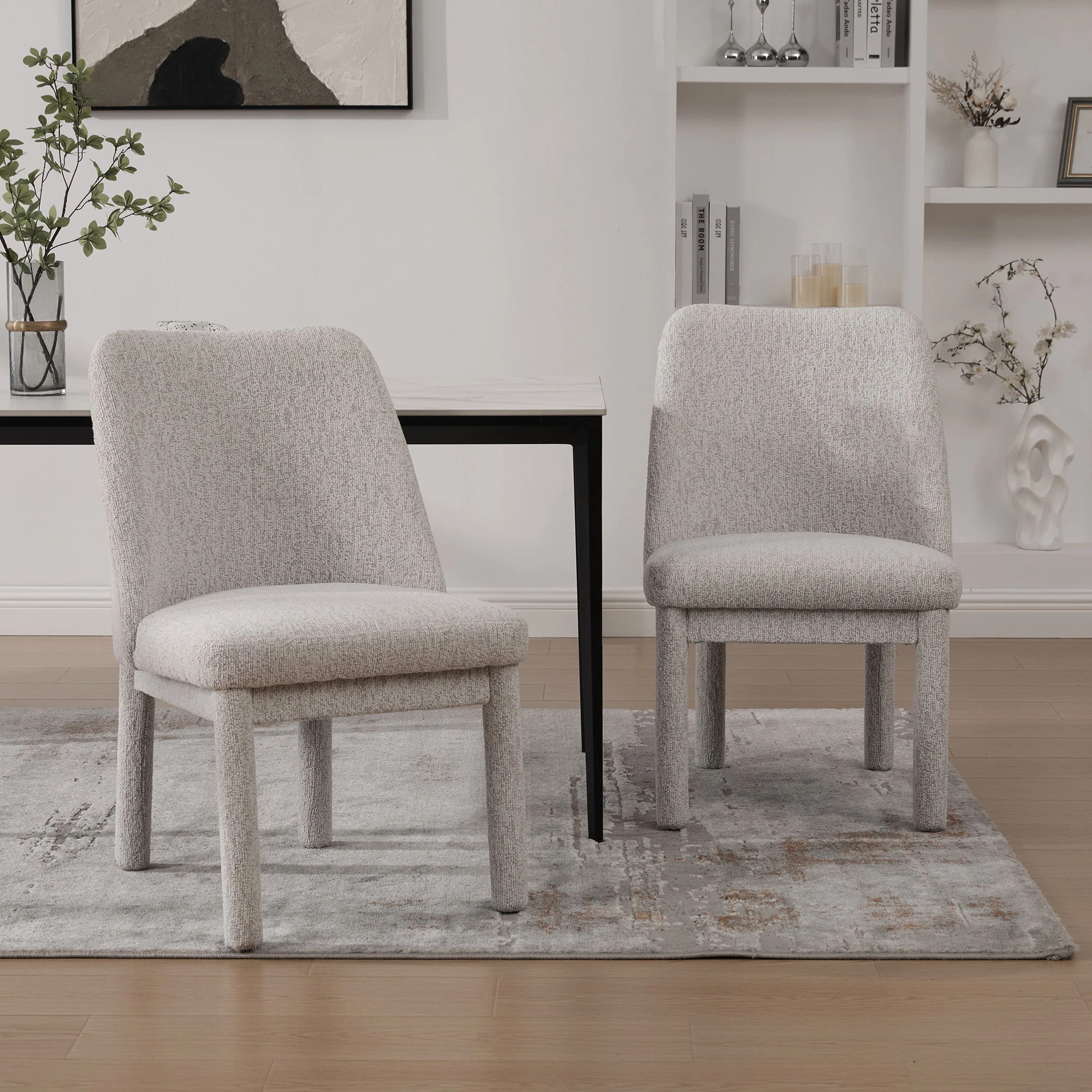 Wide Minimalist Dining Chair - Image 41