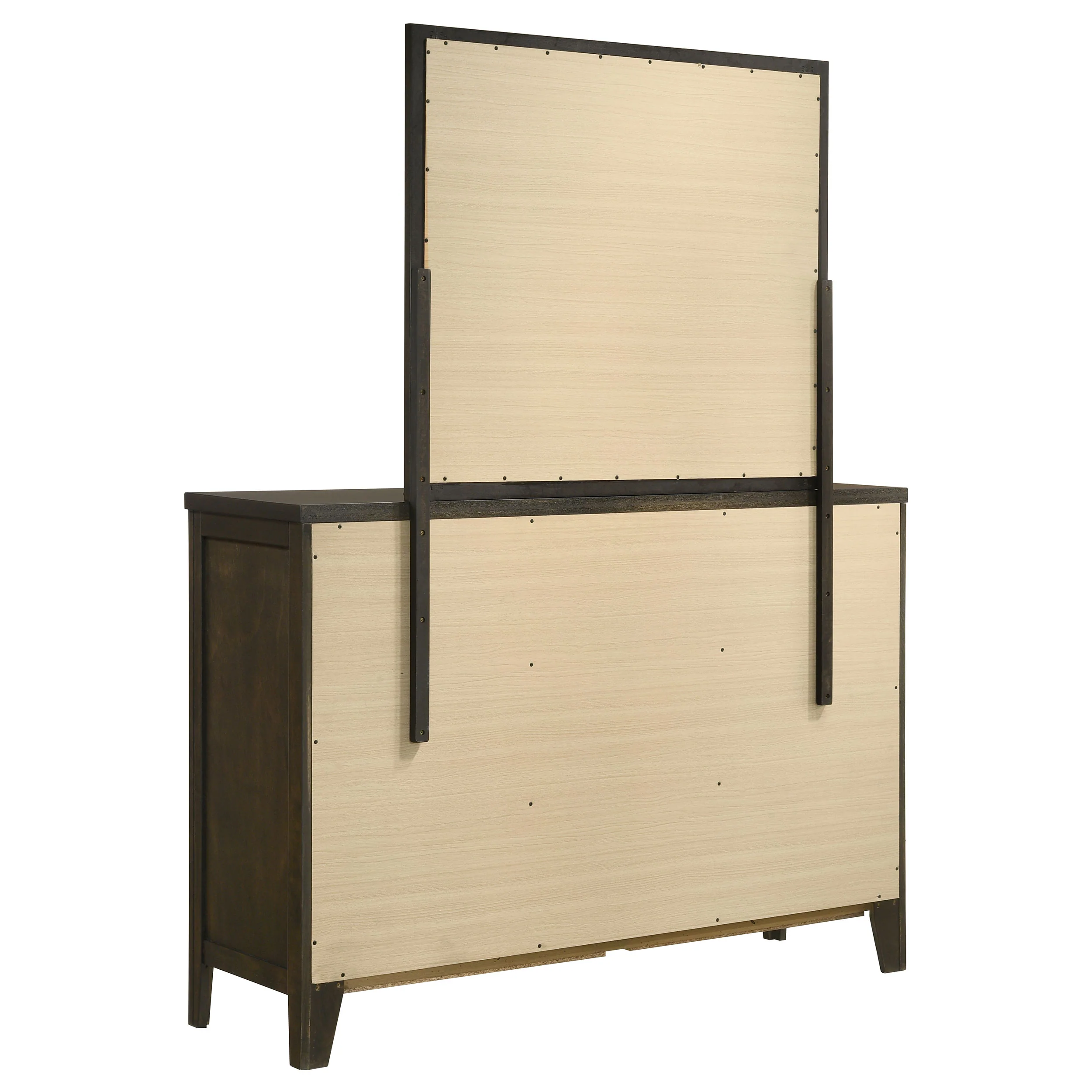 Wilkes 6-Drawer Dresser and Mirror Dark Cocoa - Image 7