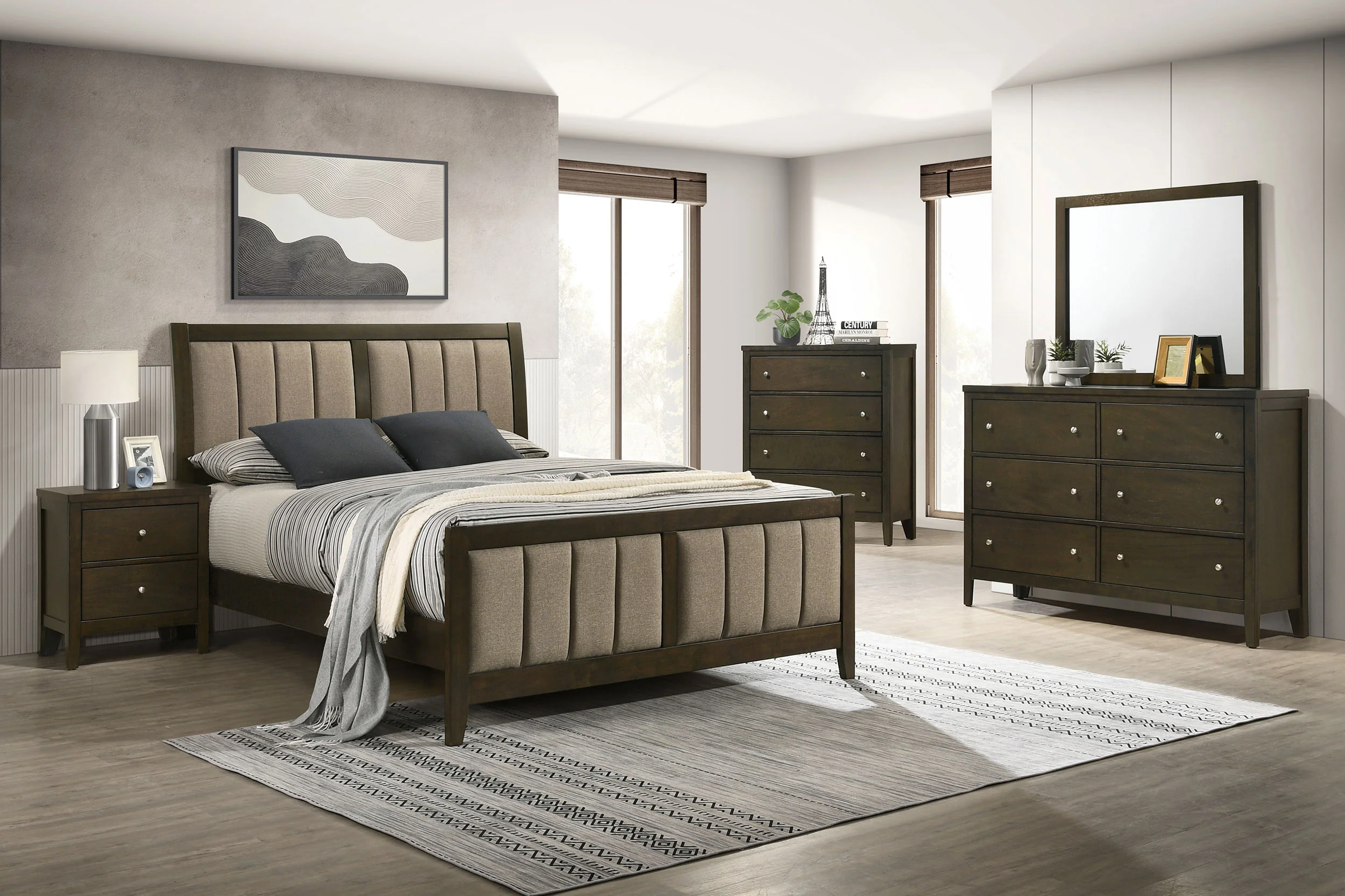 Wilkes 6-Drawer Dresser Cabinet, Dark Cocoa - Image 13