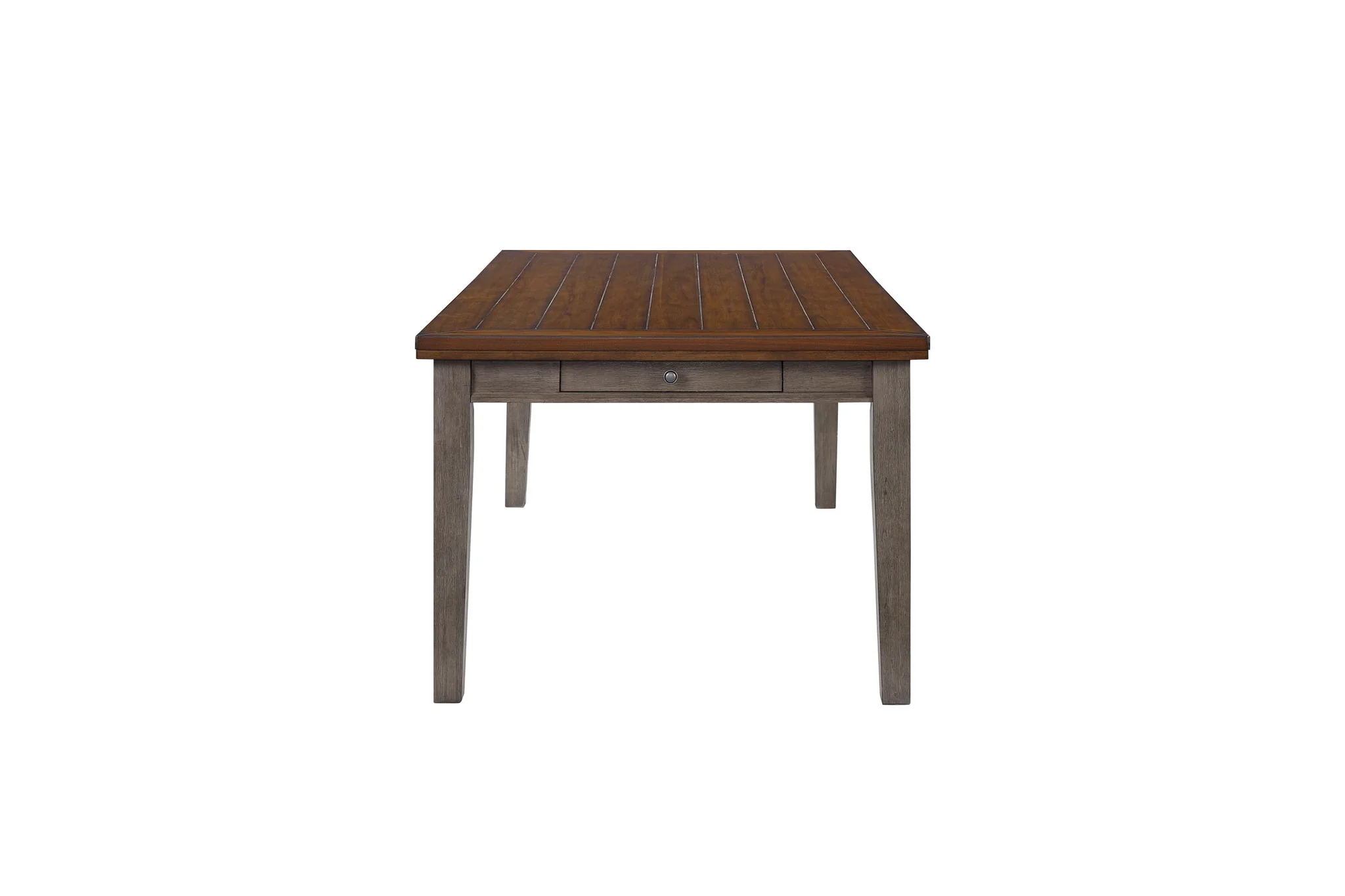 Will Dining - Table With 6 Drawers - Gray / Brown - Image 4
