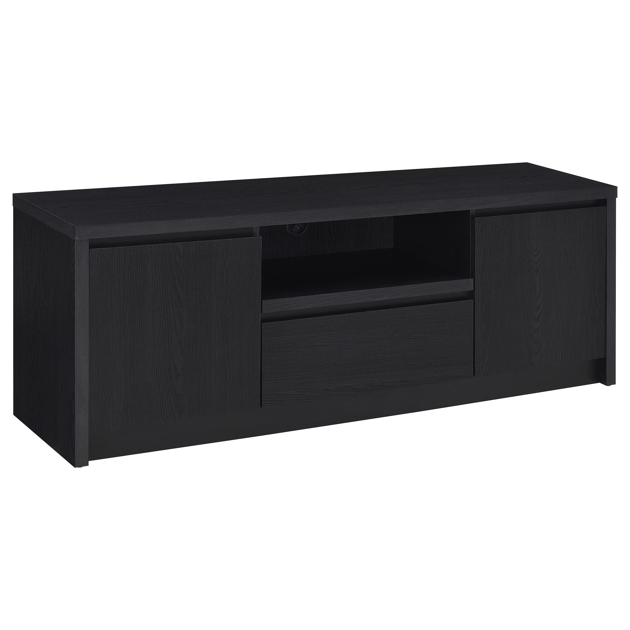 Winfield 3-Piece Entertainment Center 60-Inch TV Stand Black - Image 5
