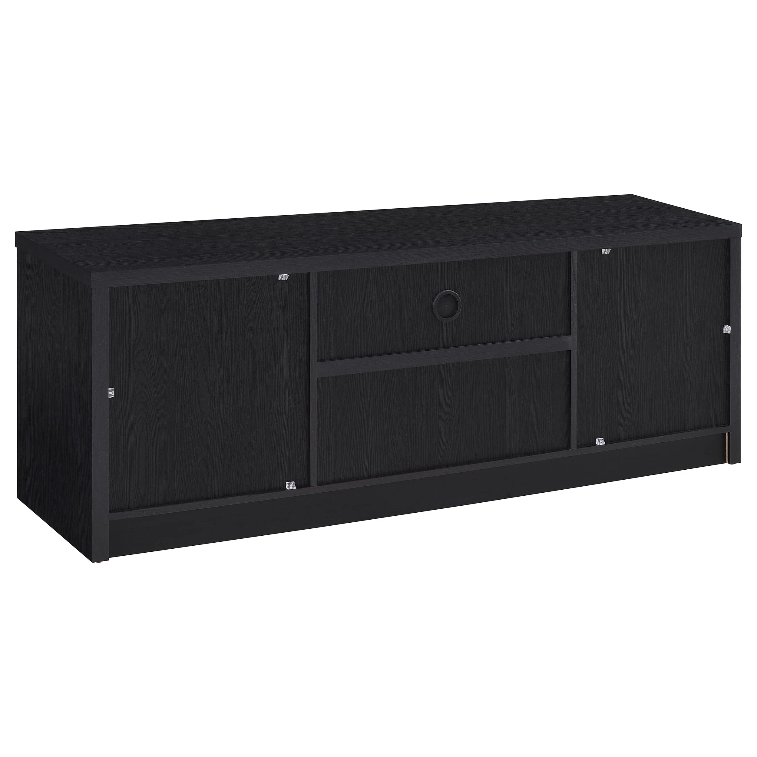 Winfield 60-Inch Black TV Stand Media Console - Image 8