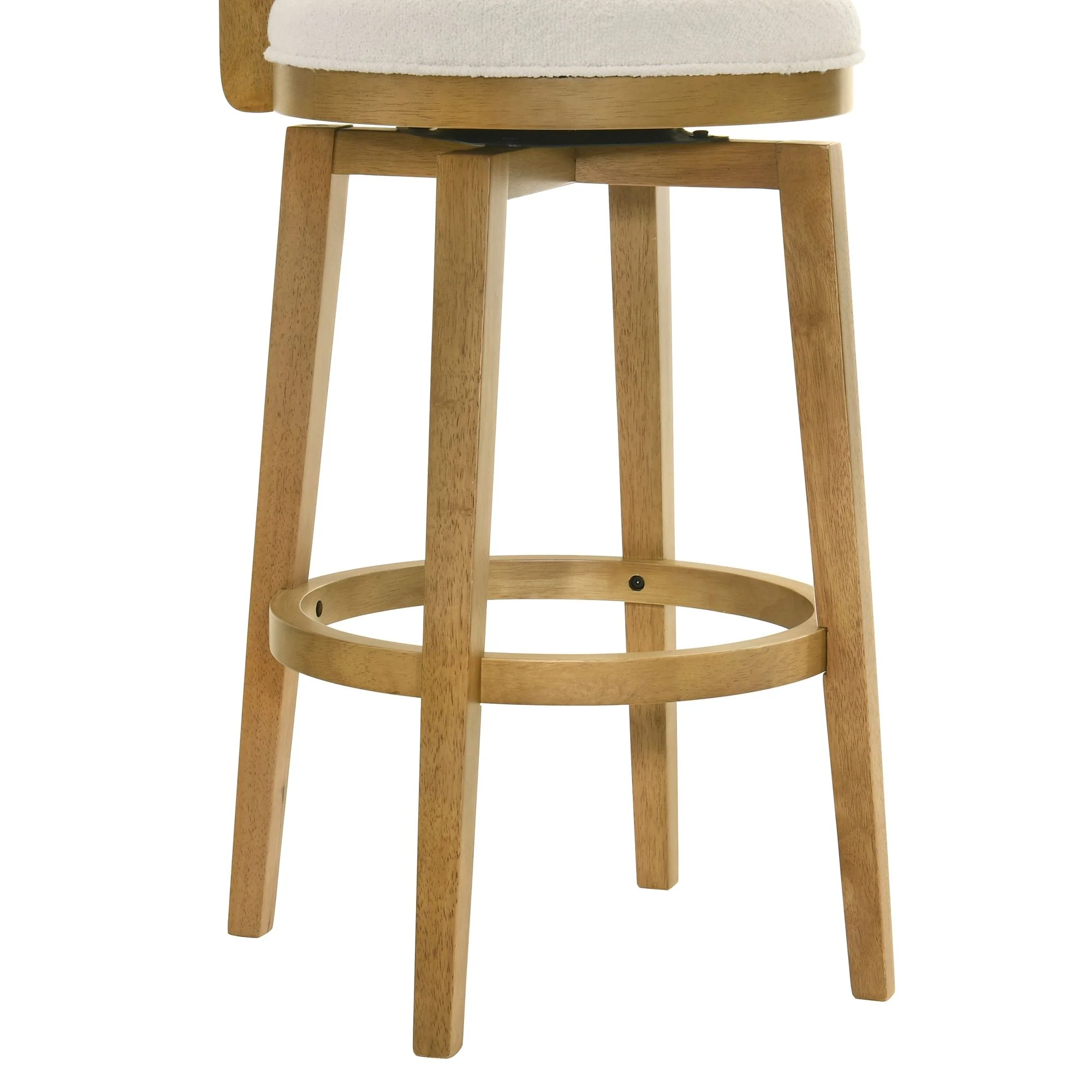 Winsley - Coastal Modern Swivel Wood Bar Height Kitchen Bar Stool - Image 16