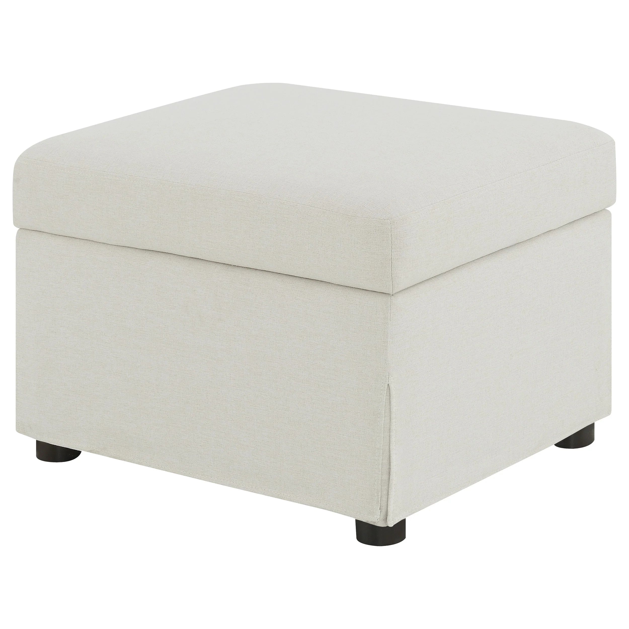 Winter Upholstered Hydraulic Lift Top Storage Ottoman, Beige - Image 8