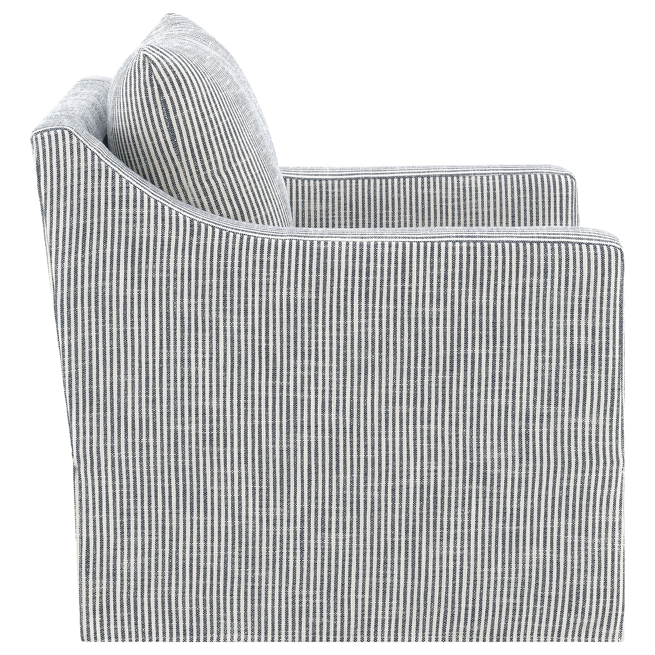 Winter Upholstered Swivel Accent Chair in Grey - Image 10