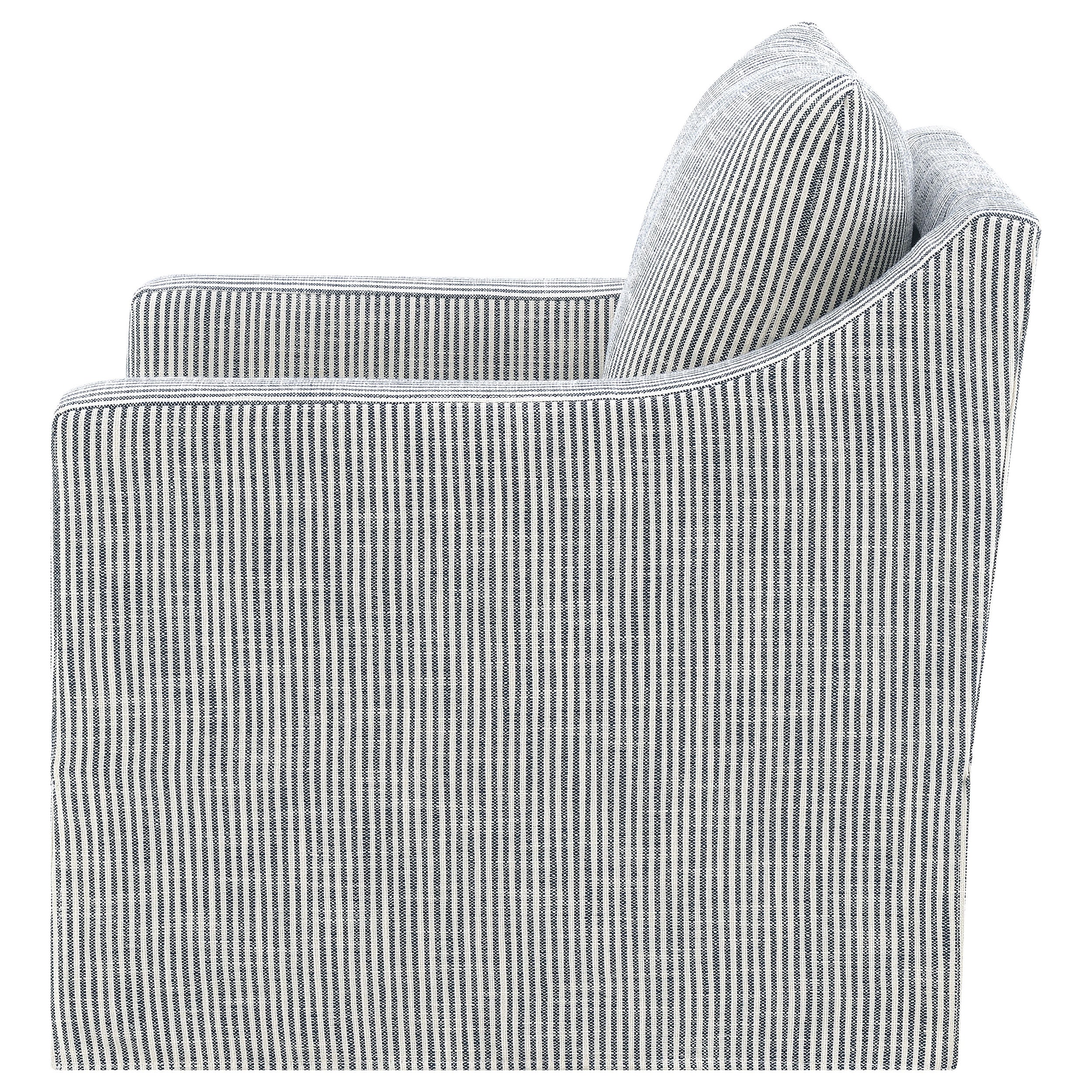 Winter Upholstered Swivel Accent Chair in Grey - Image 4